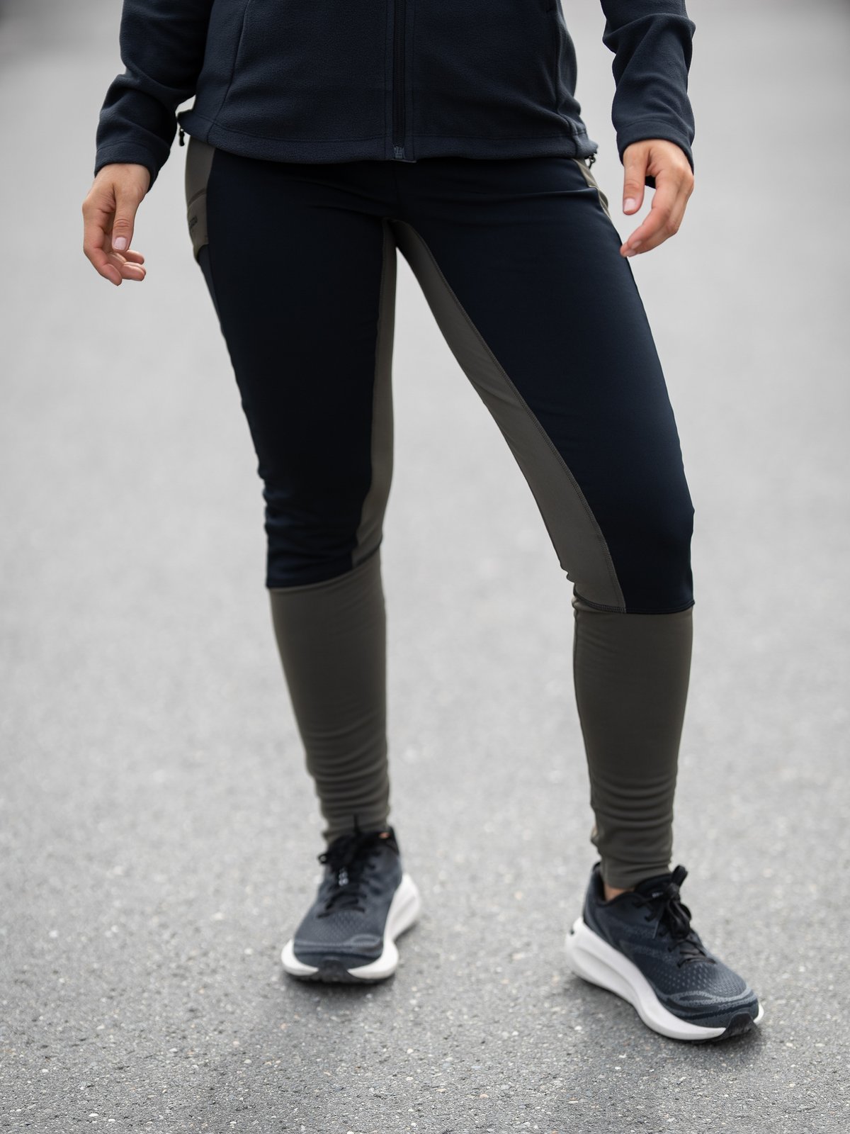 Bergans Fløyen Winter Tights Women Dark Green Mud