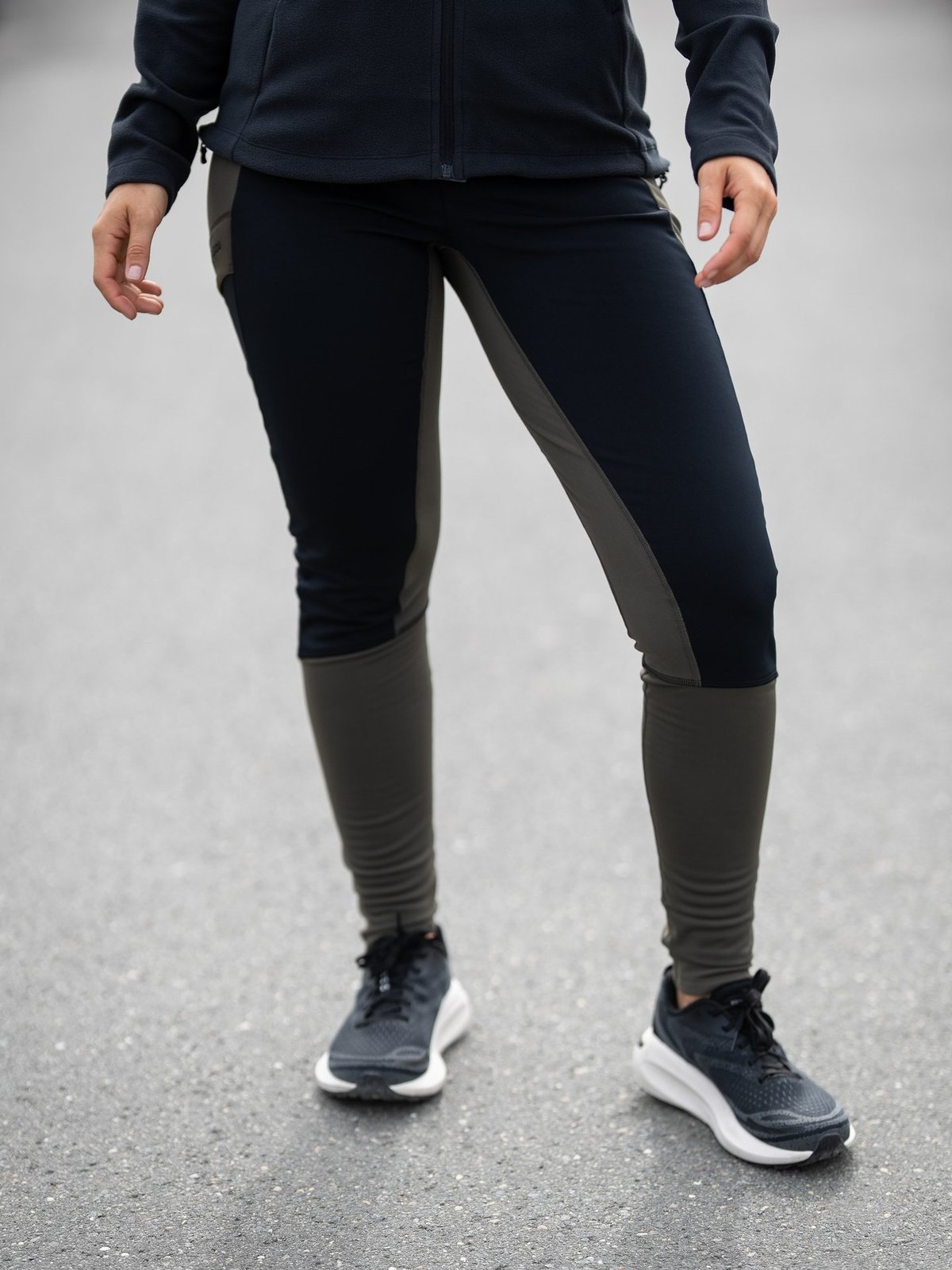 Bergans Fløyen Winter Tights Women Dark Green Mud