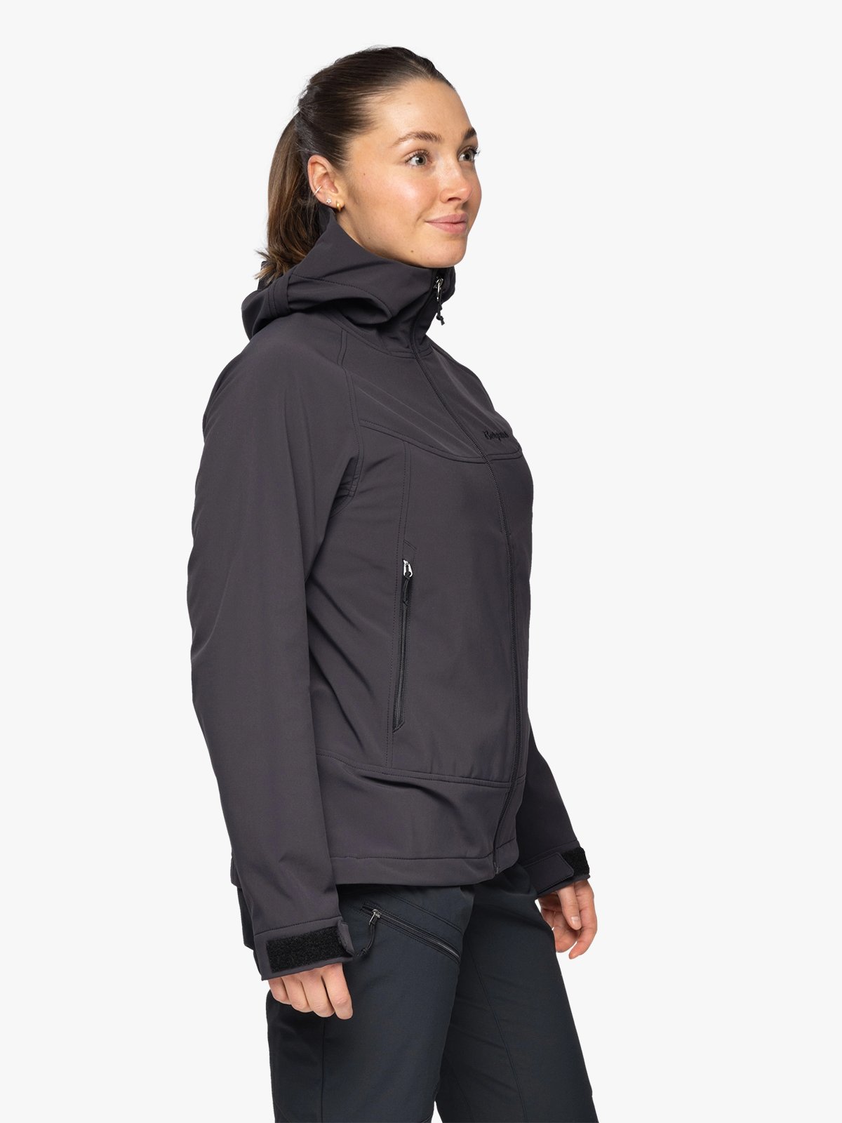Bergans Vaagaa Softshell Jacket Hood Women Black