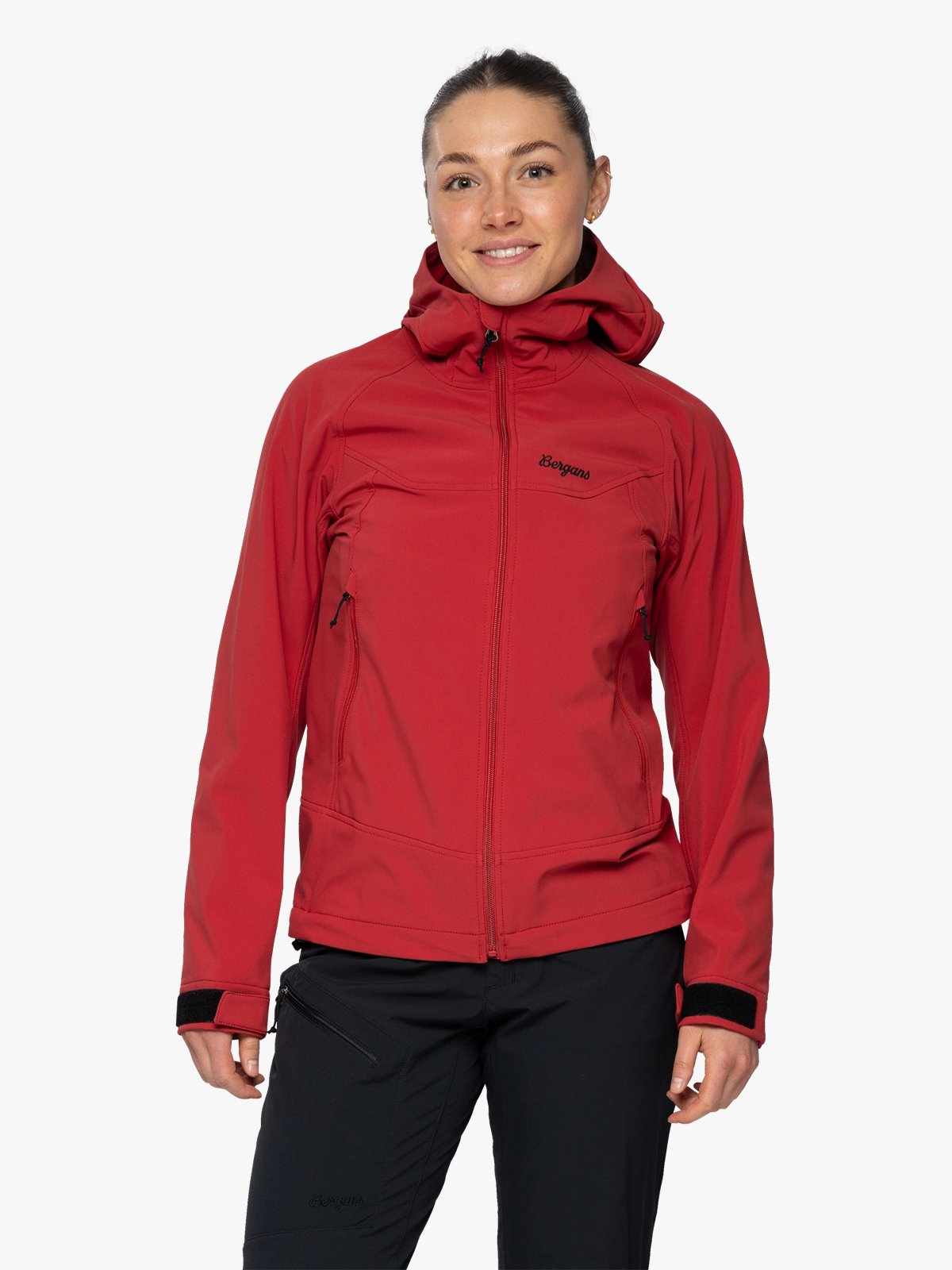 Bergans Vaagaa Softshell Jacket Hood Women Crimson Red