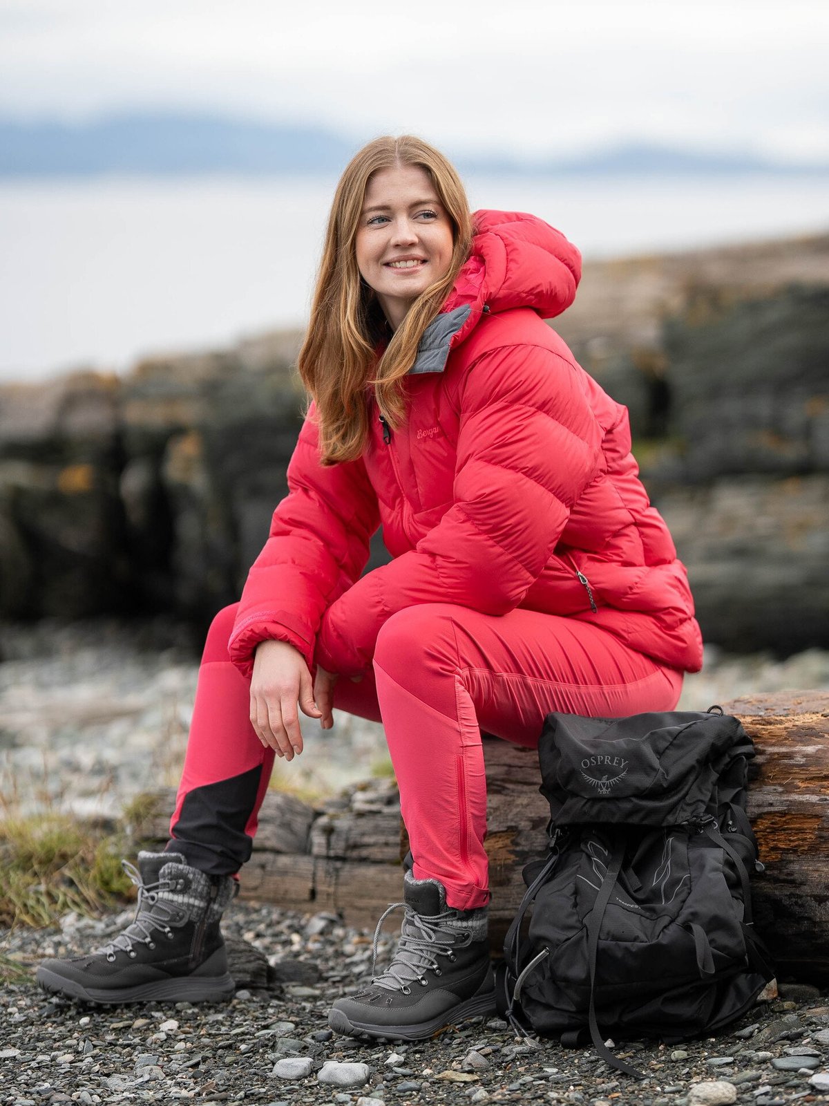 Bergans Tind Mountain Down Jacket Women Alpine Rose