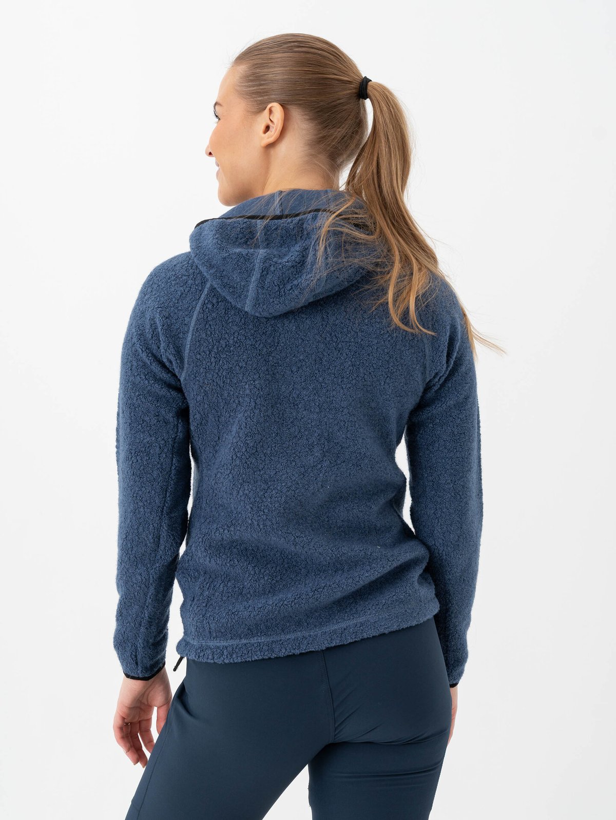 Bergans Vaagaa Merino Terry Midlayer Hoodie Women Granite Blue