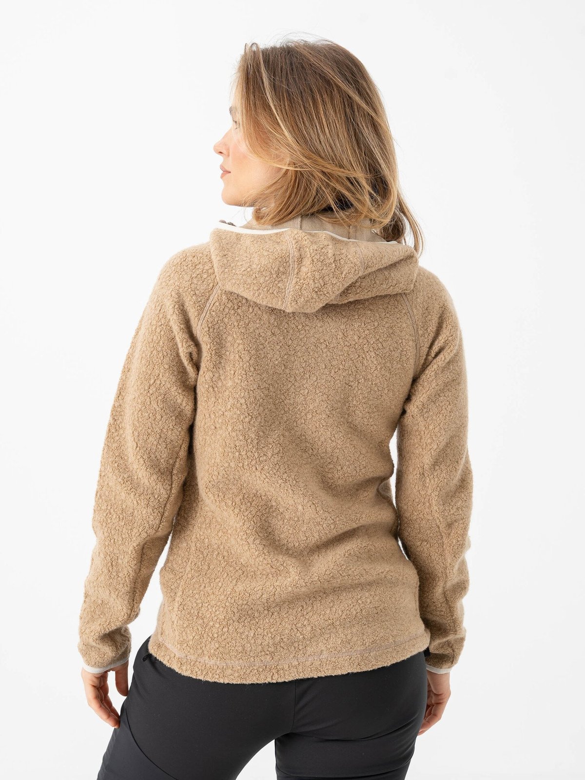 Bergans Vaagaa Merino Terry Midlayer Hoodie Women Sandstone