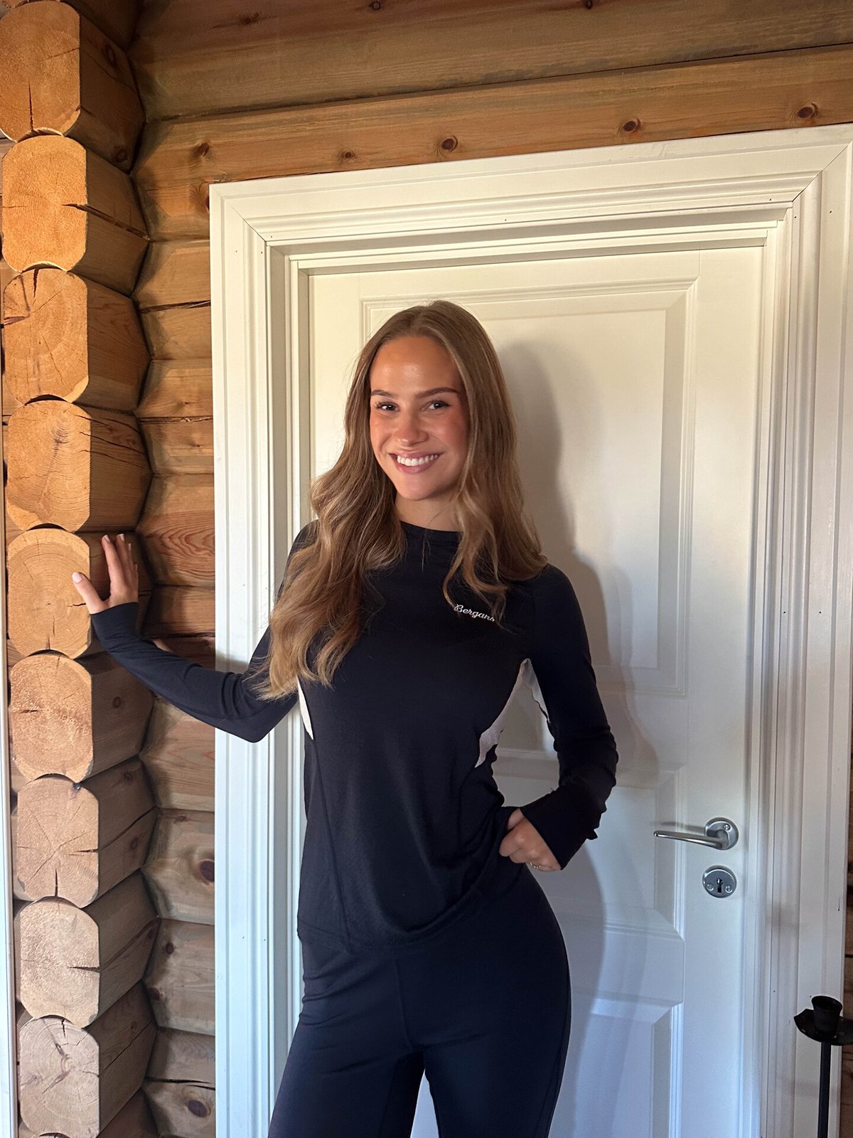 Bergans Inner:Pure Merino Long Sleeve Women Dark Navy / Creme