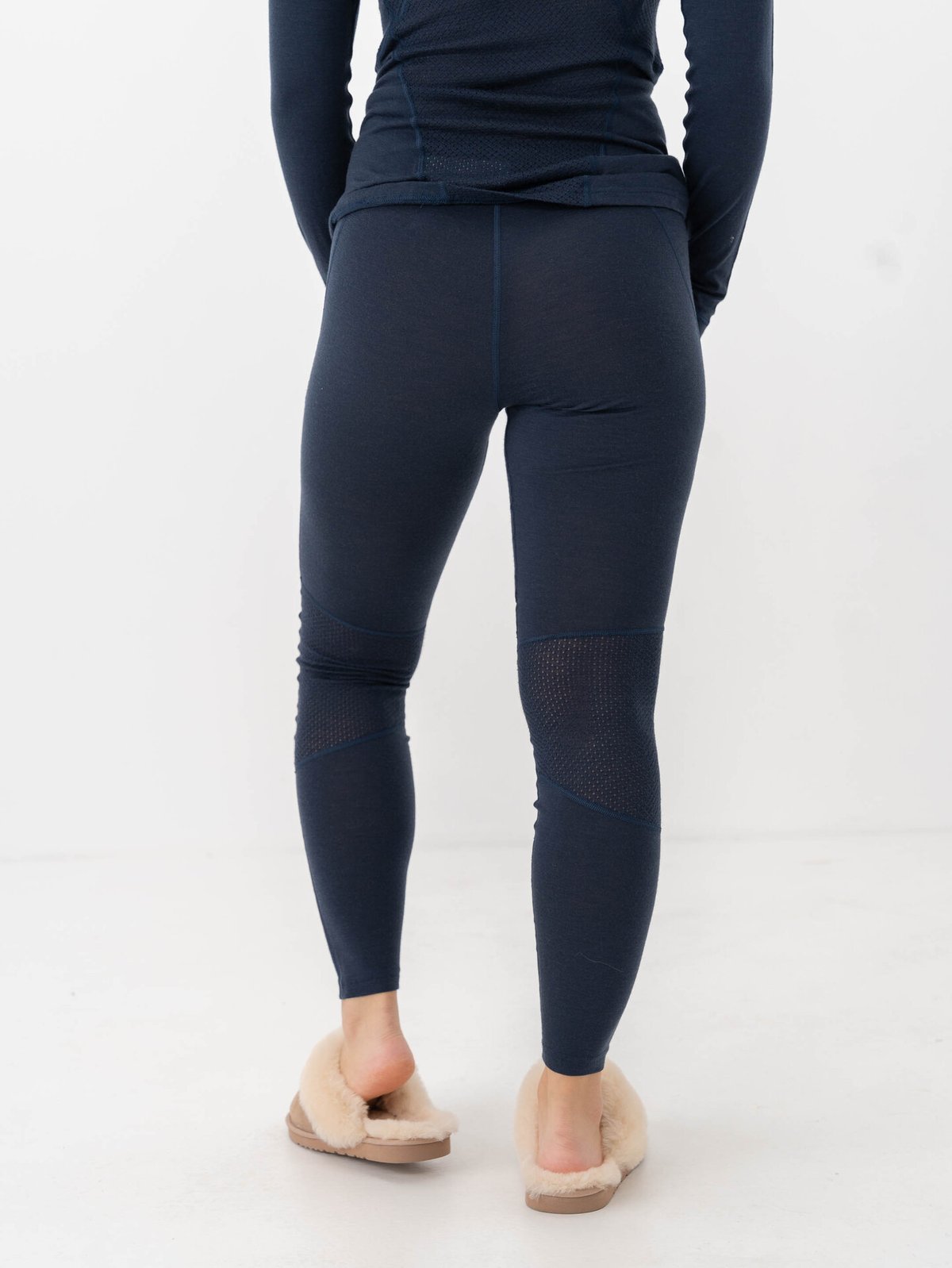 Bergans Inner:Pure Merino Tights Women Navy Blue
