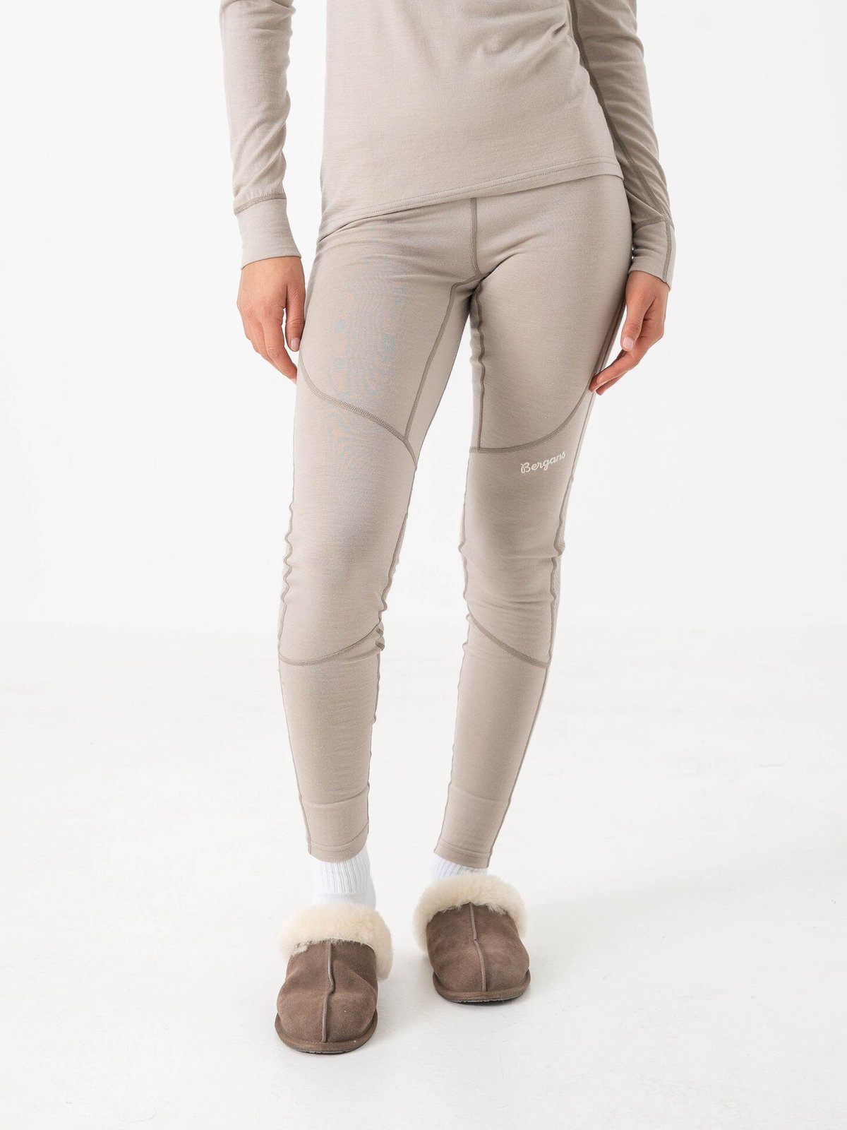 Bergans Inner:Pure Merino Tights Women Sandstone