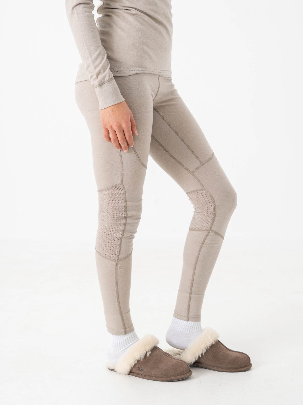 Bergans Inner:Pure Merino Tights Women Sandstone