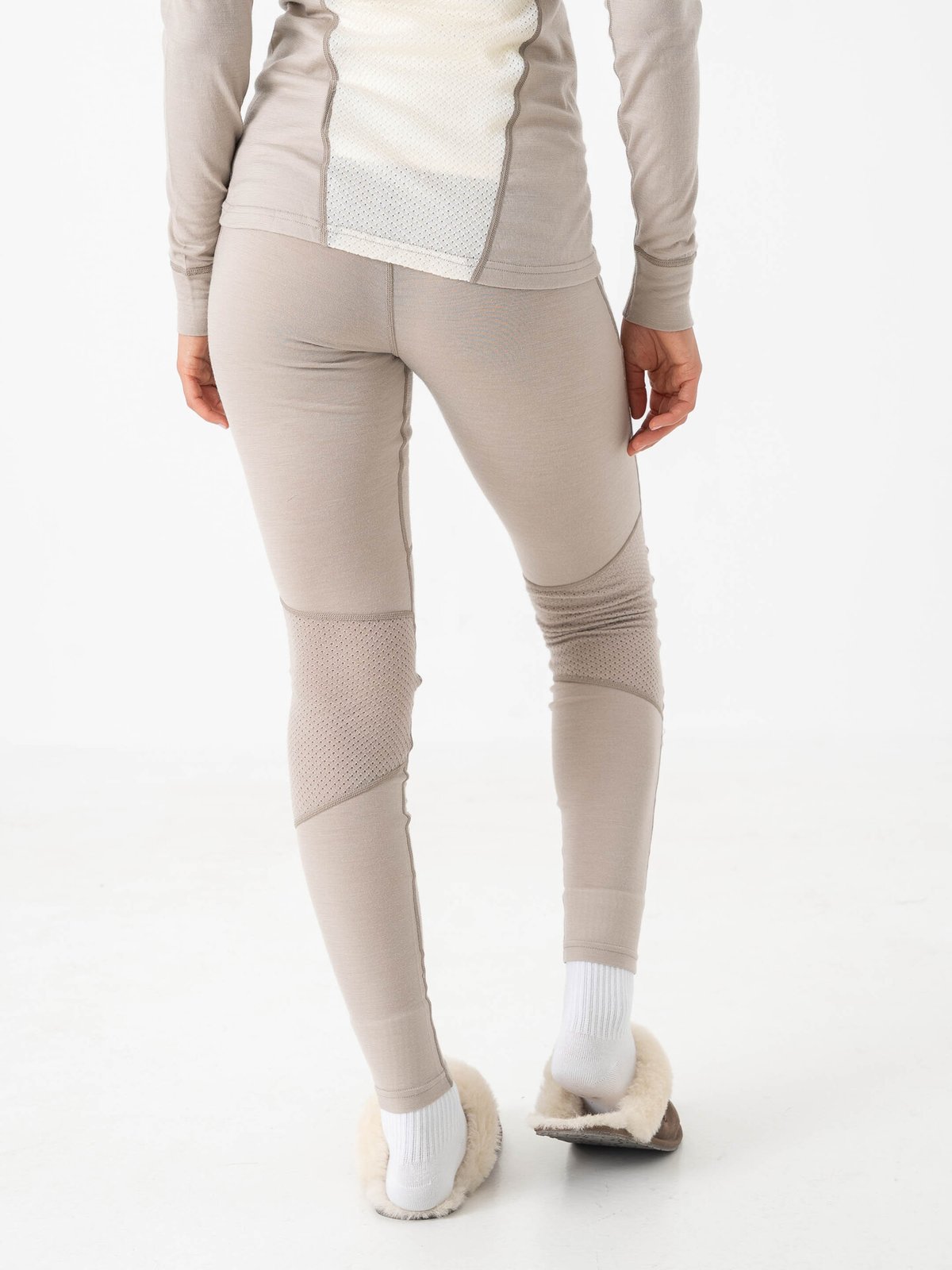 Bergans Inner:Pure Merino Tights Women Sandstone