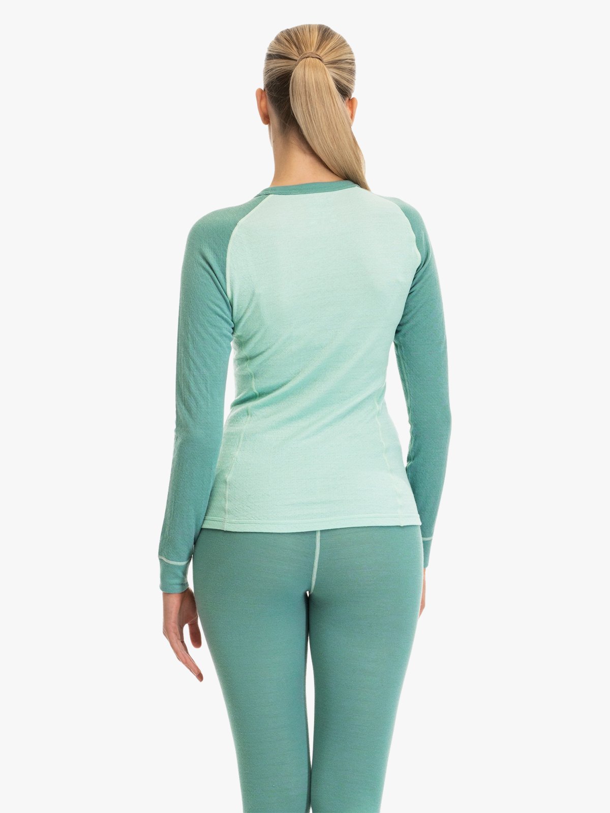Bergans Inner:Dual Merino Long Sleeve Women Mint Crush