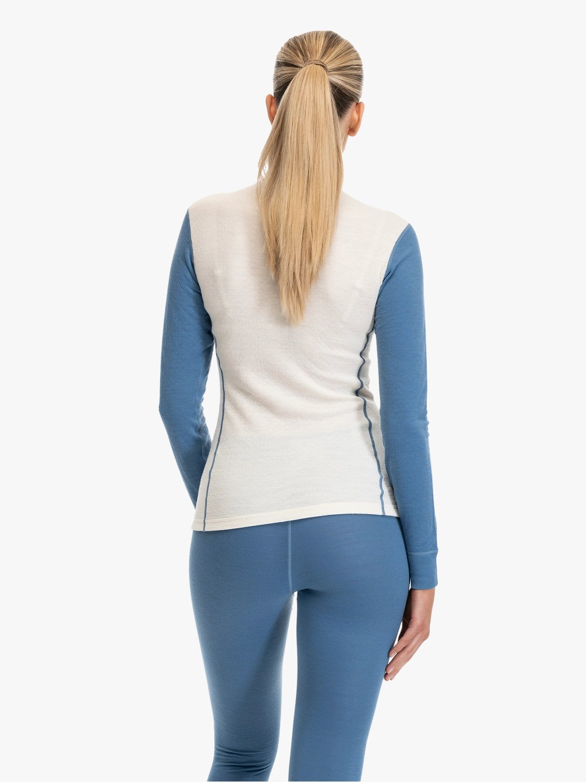 Bergans Inner:Dual Merino Half Zip Women Vanilla White