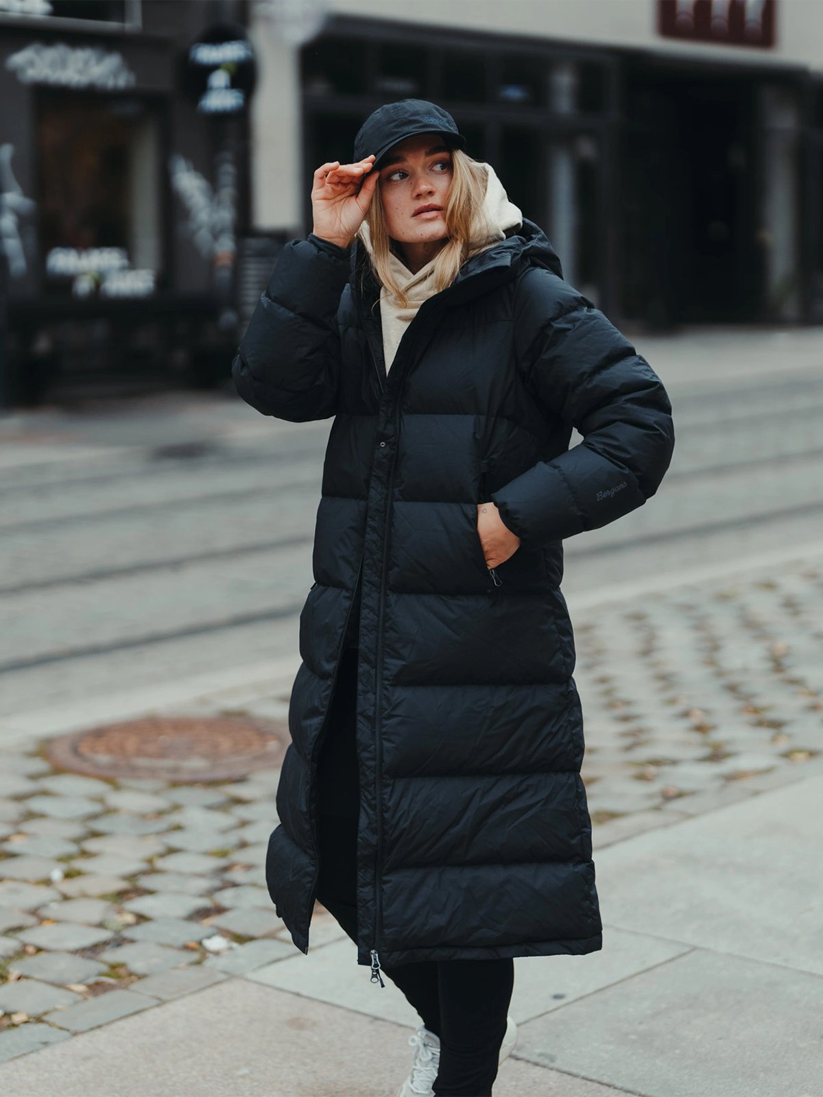 Bergans Urban Down Long Coat Women Black