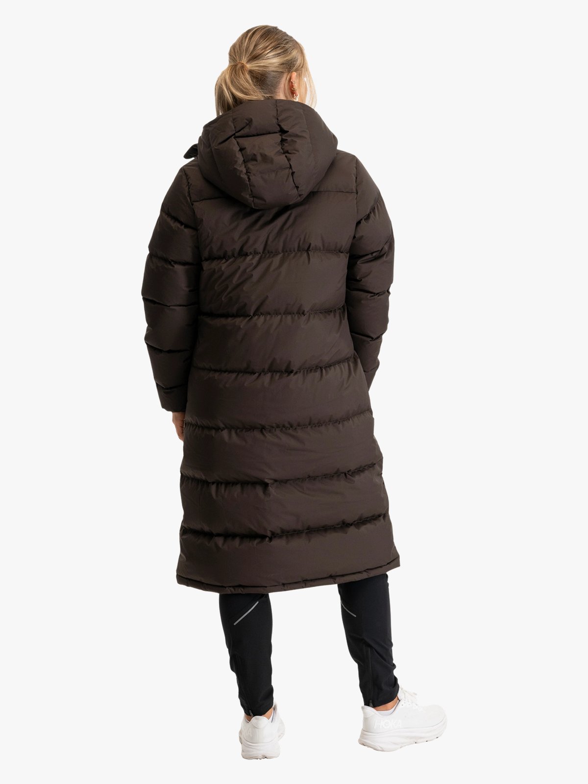 Bergans Oslo Down Long Coat Women Dark Chocolate