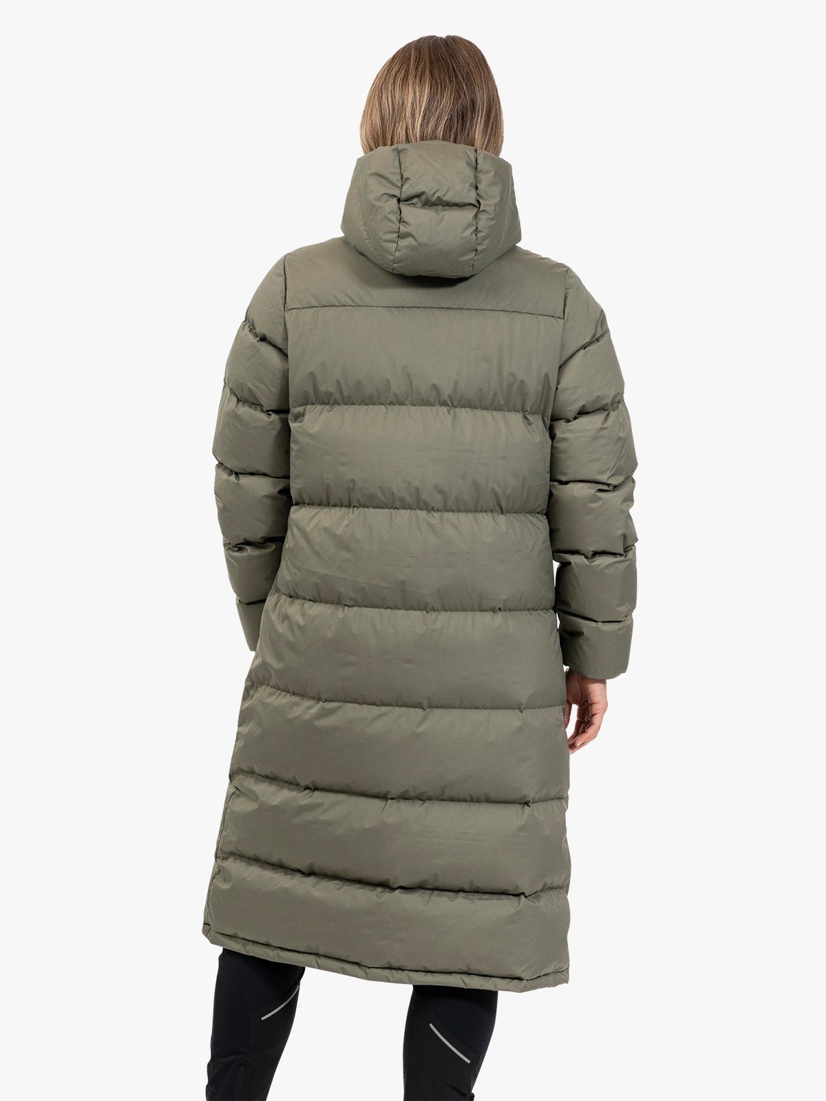 Bergans Urban Down Long Coat Women Green mud