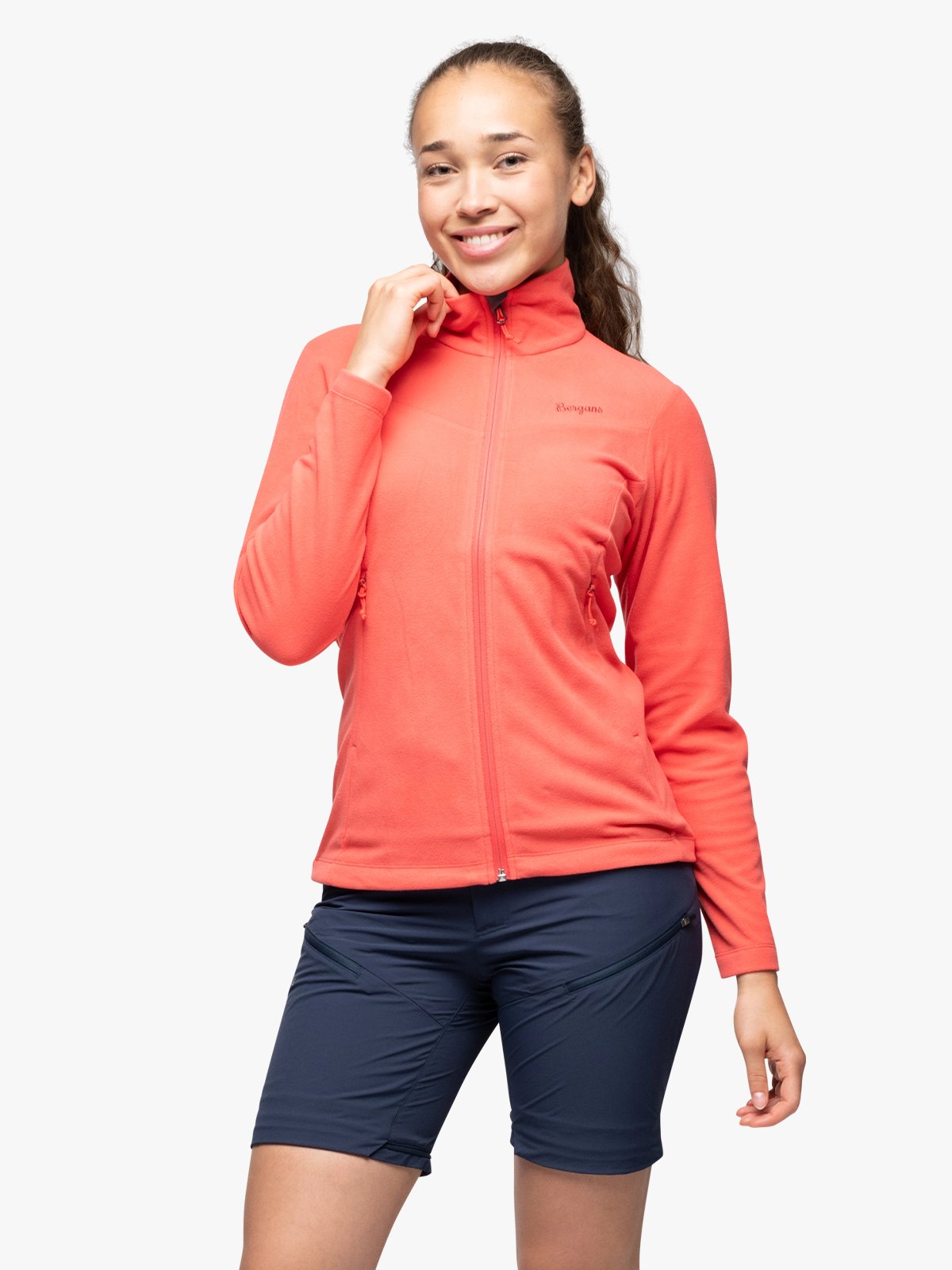 Bergans Finnsnes Fleece Jacket Women Peachy Red