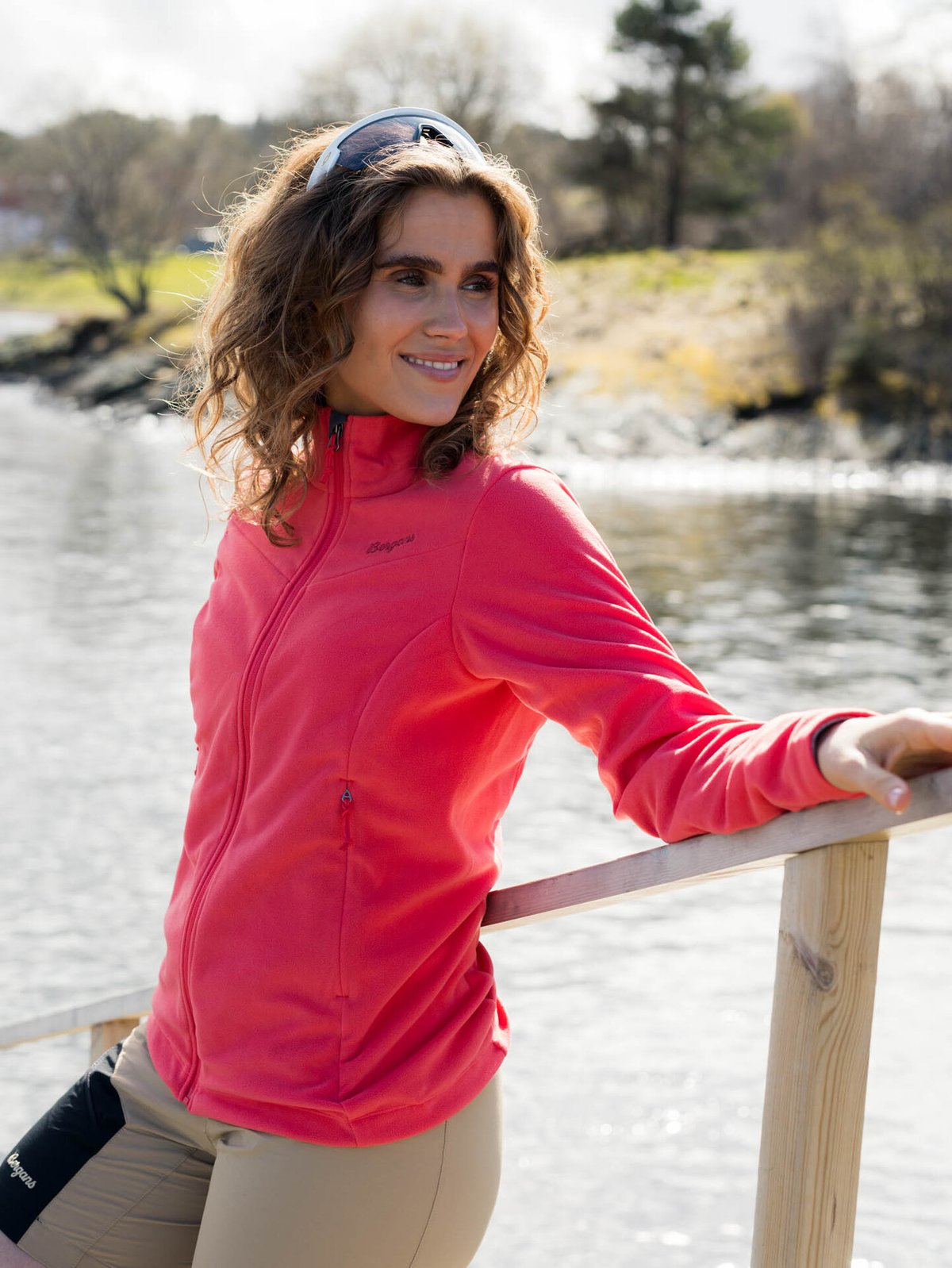 Bergans Finnsnes Fleece Jacket Women Peachy Red
