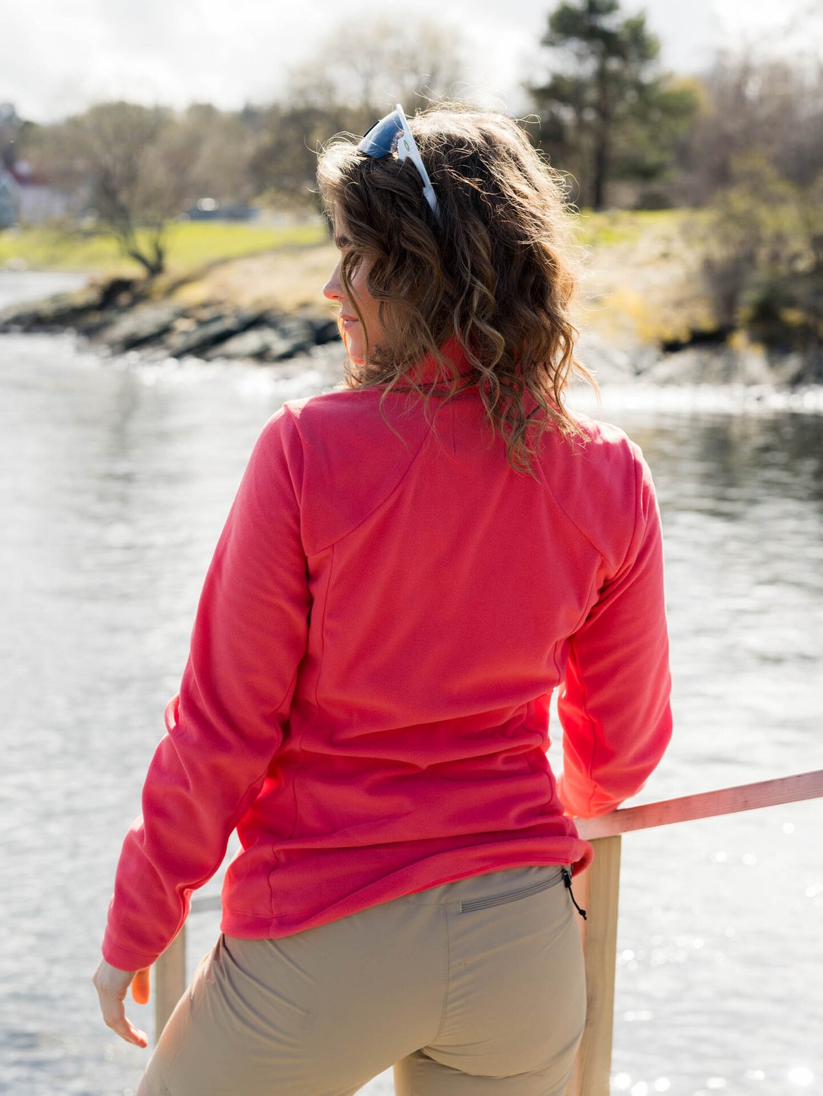 Bergans Finnsnes Fleece Jacket Women Peachy Red