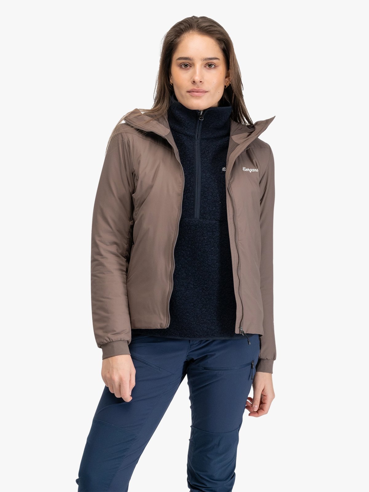 Bergans Holo Hood Jacket Women Hot Cocoa