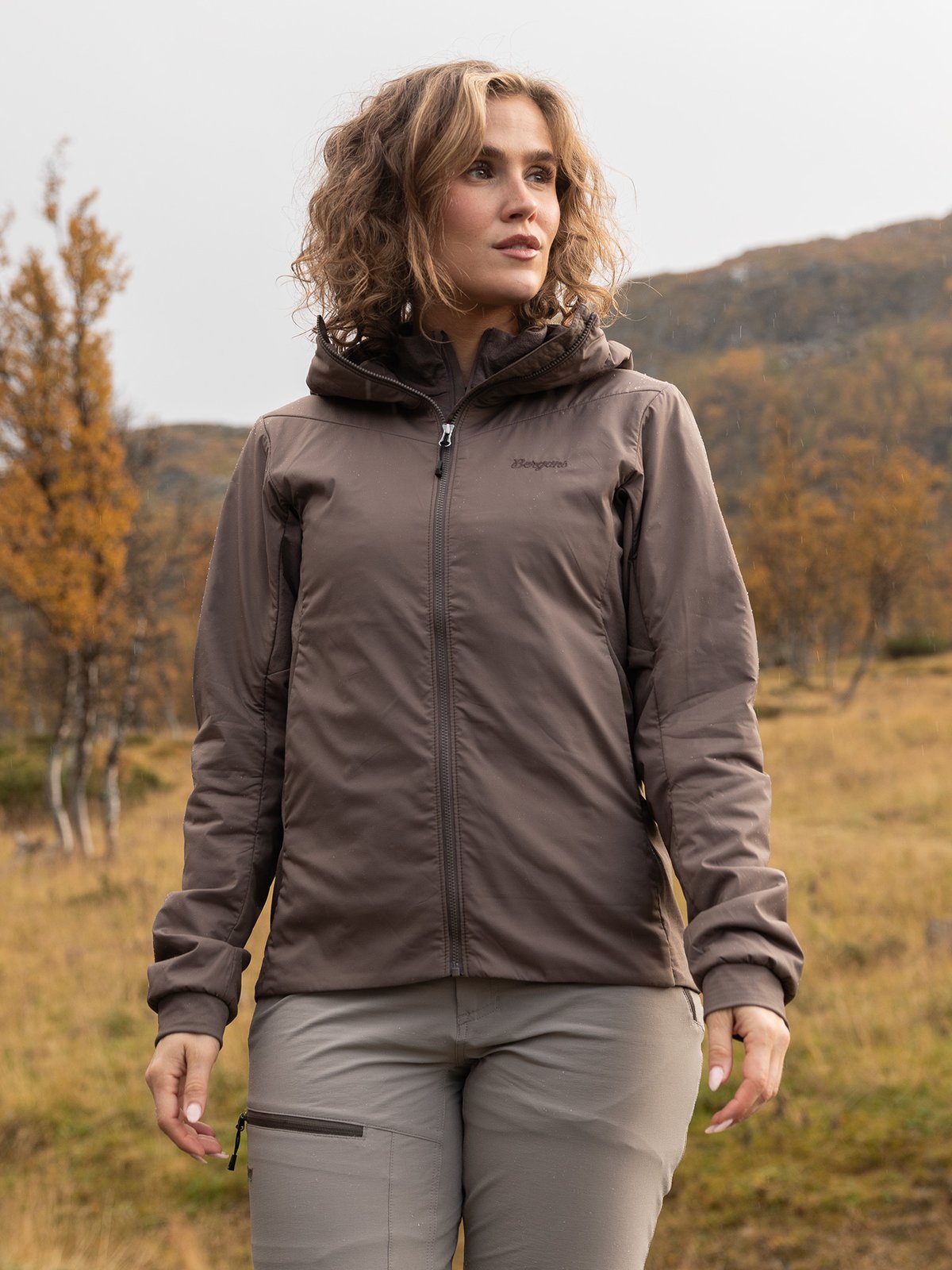 Bergans Holo Hood Jacket Women Hot Cocoa