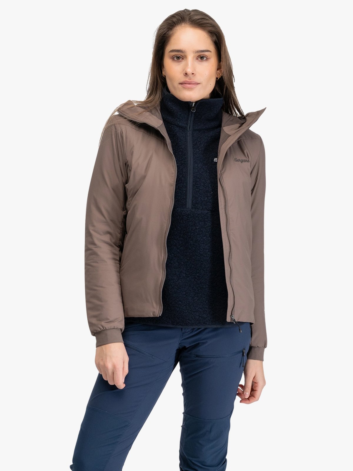 Bergans Holo Hood Jacket Women Hot Cocoa