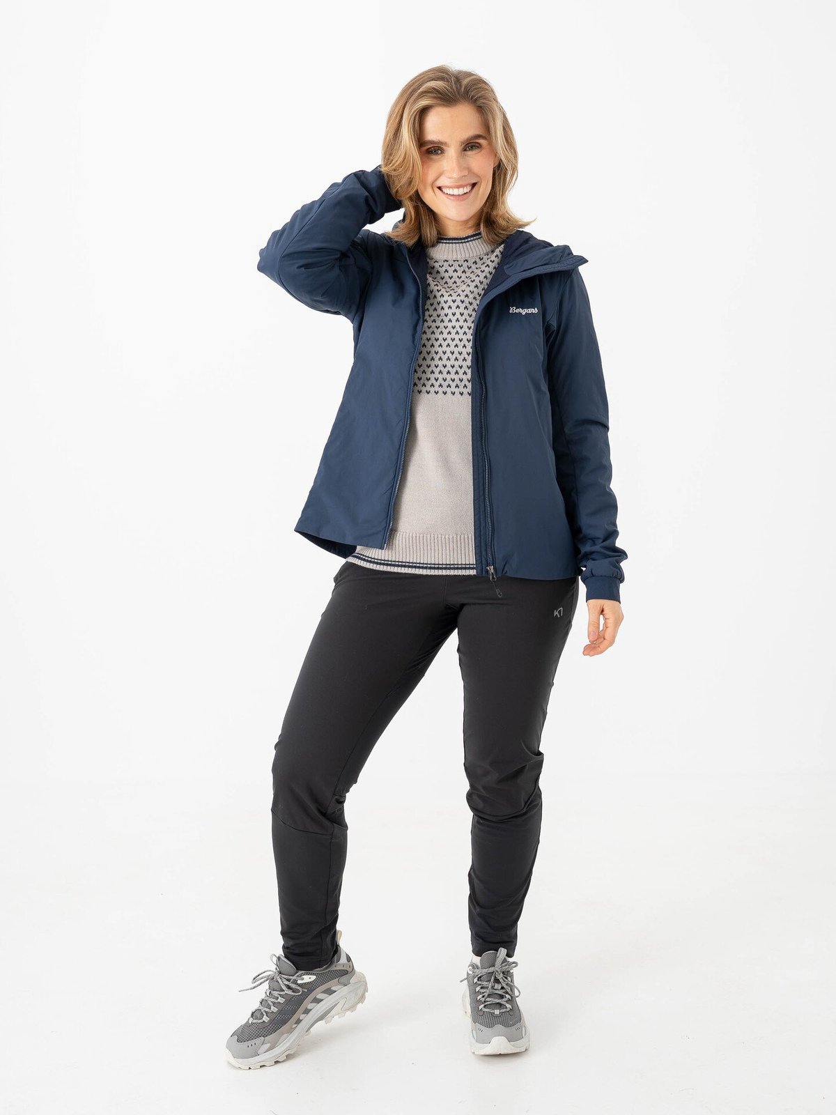 Bergans Holo Hood Jacket Women NavyBlue