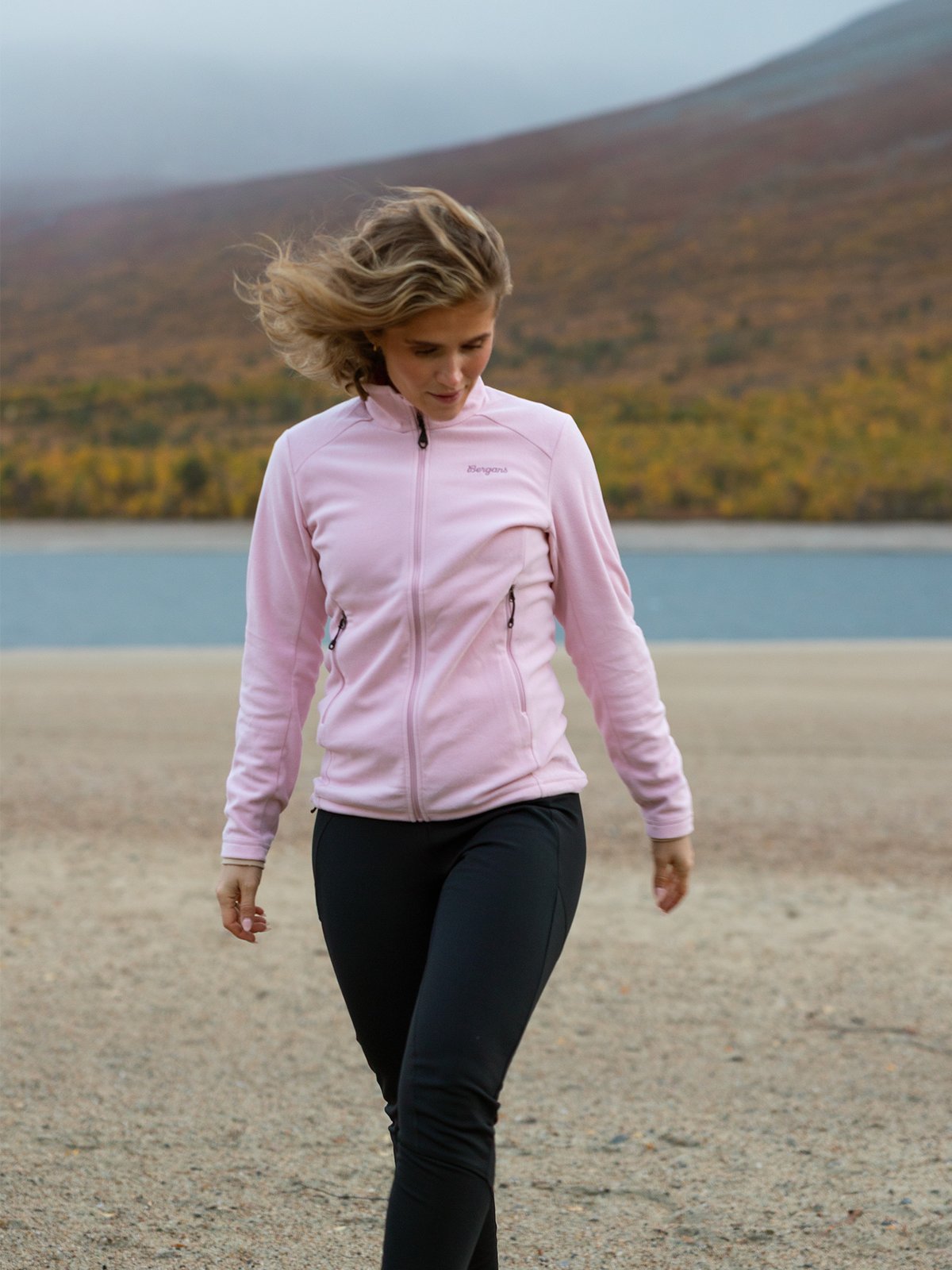 Bergans Finnsnes Fleece Jacket Women Faded Pink