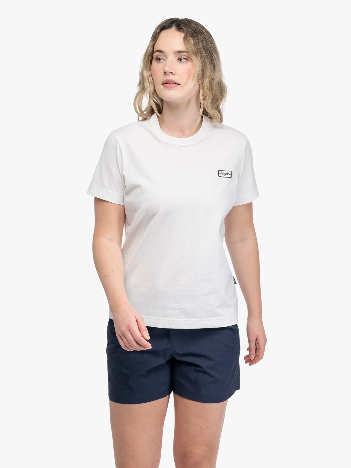 Bergans Logo Cotton Tee Women Artic White