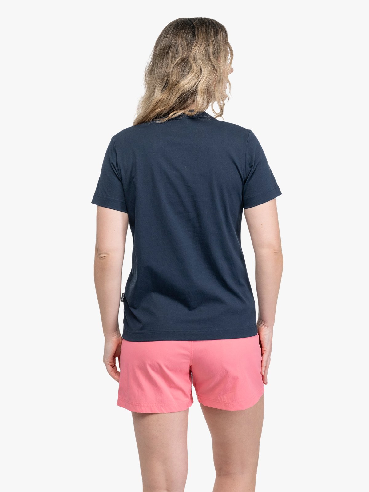 Bergans Logo Cotton Tee Women Navy Blue