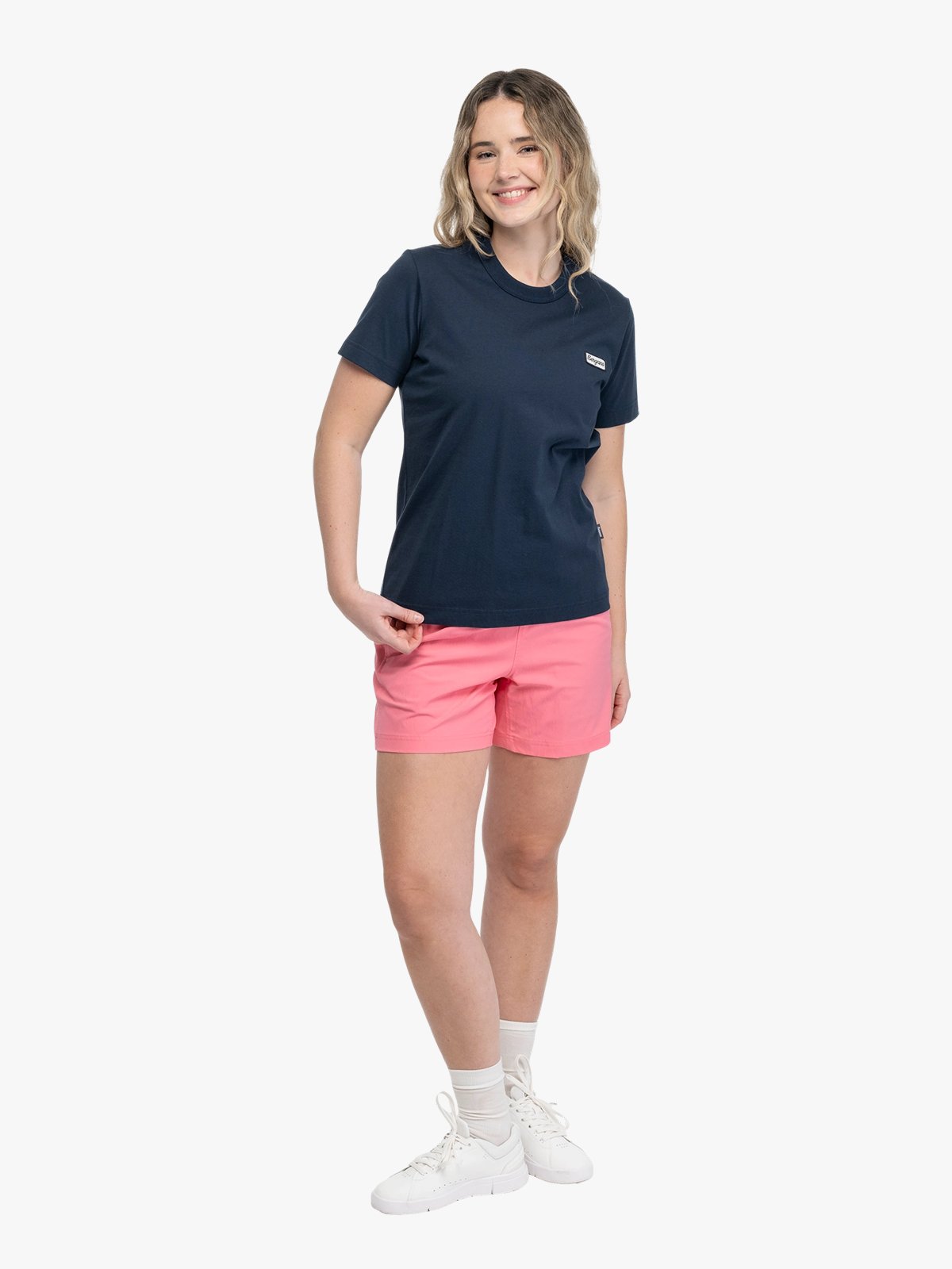 Bergans Logo Cotton Tee Women Navy Blue