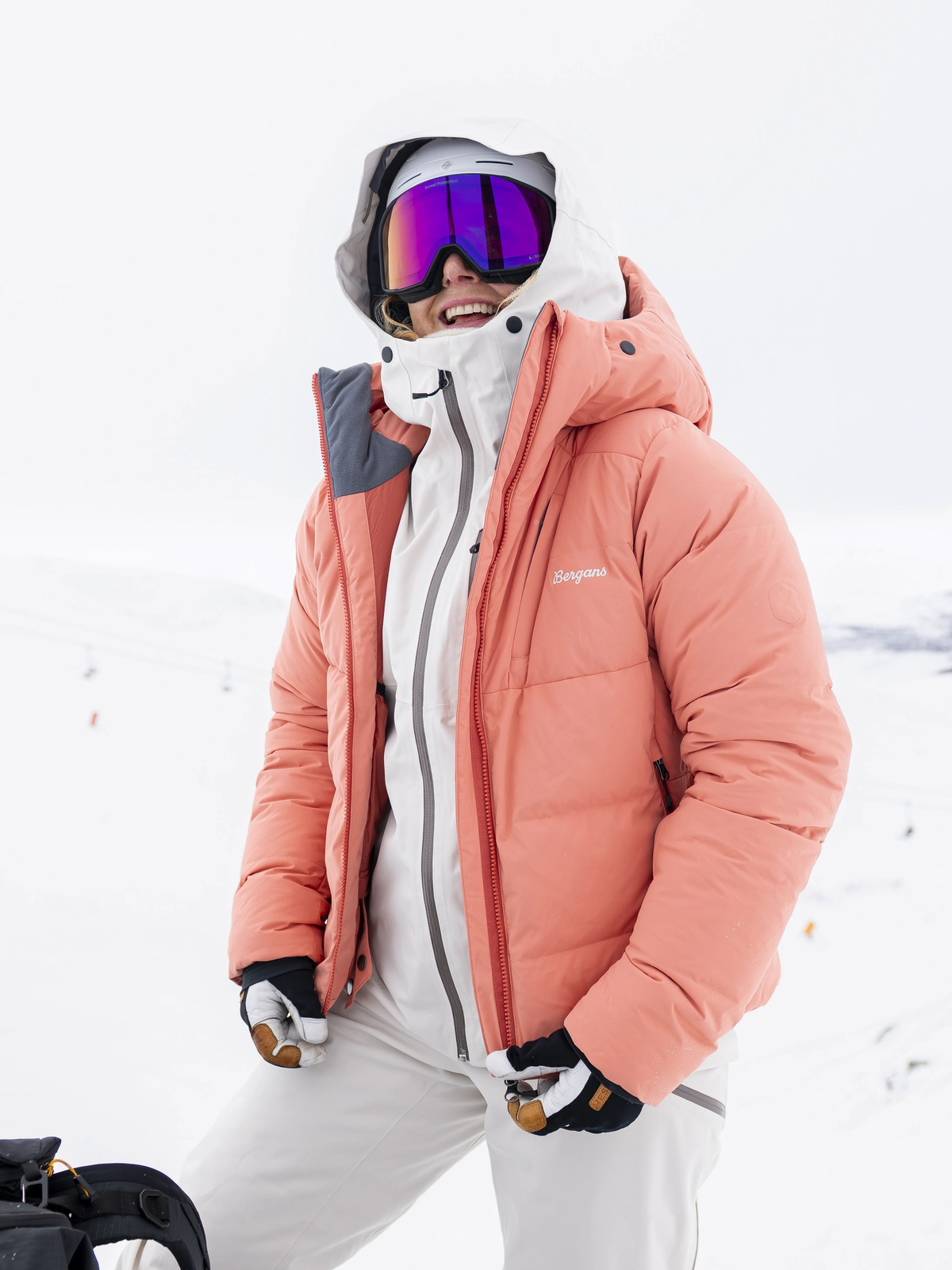Bergans Oppdal Down Jacket Women Light Weathered Red