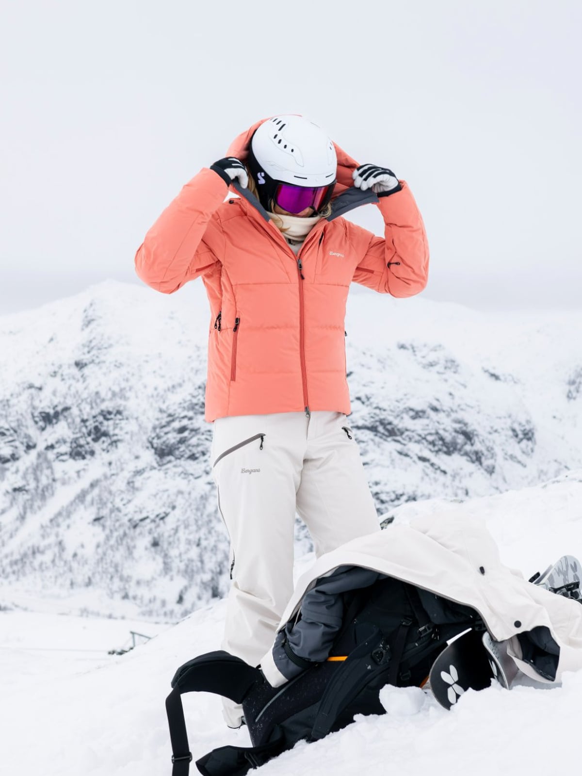 Bergans Oppdal Down Jacket Women Light Weathered Red