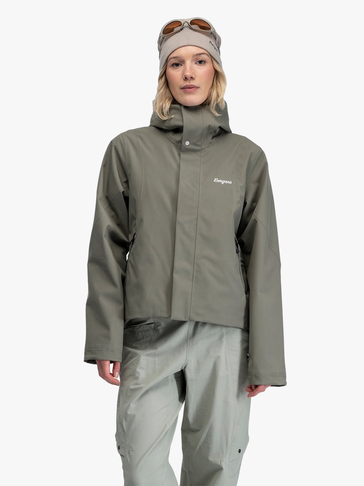 Bergans Vega 2L Shell Jacket Women Green Mud