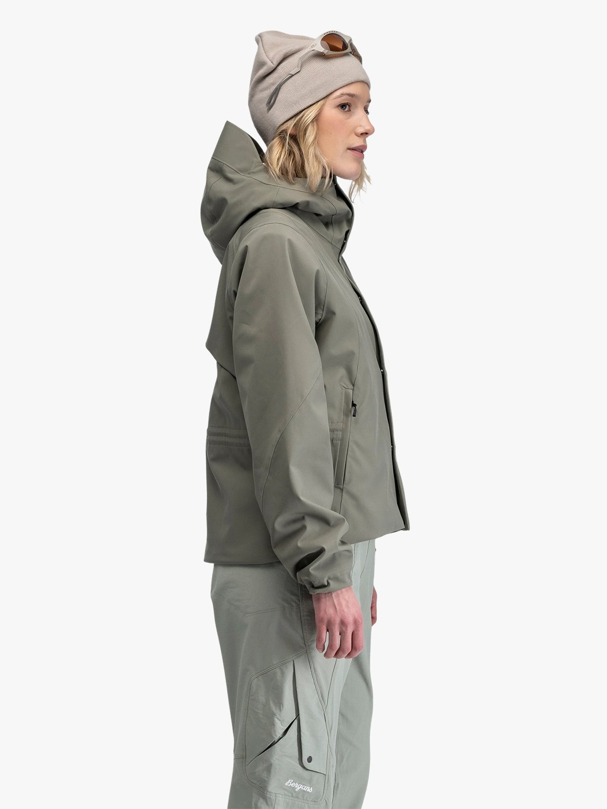 Bergans Vega 2L Shell Jacket Women Green Mud