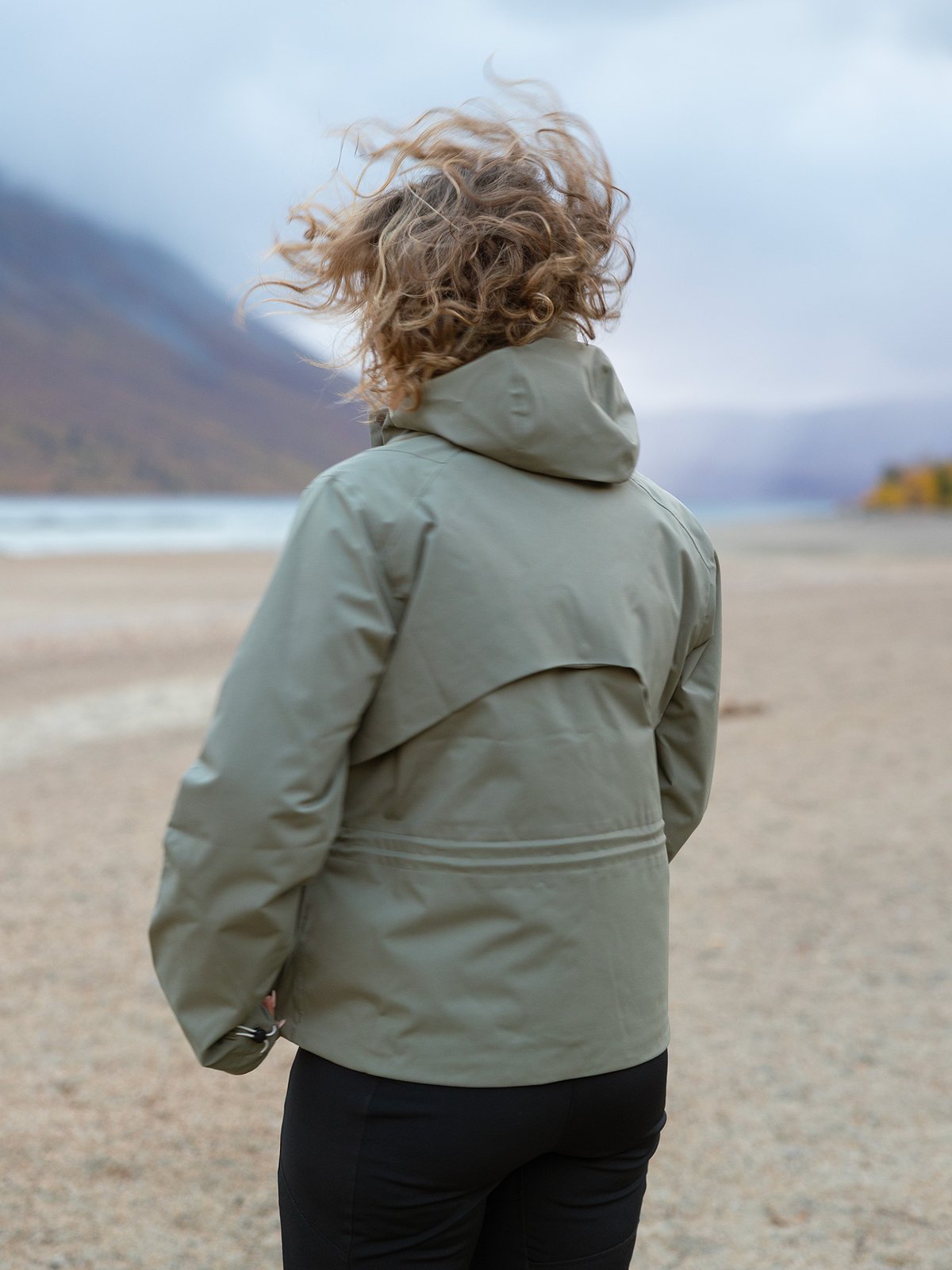 Bergans Vega 2L Shell Jacket Women Green Mud