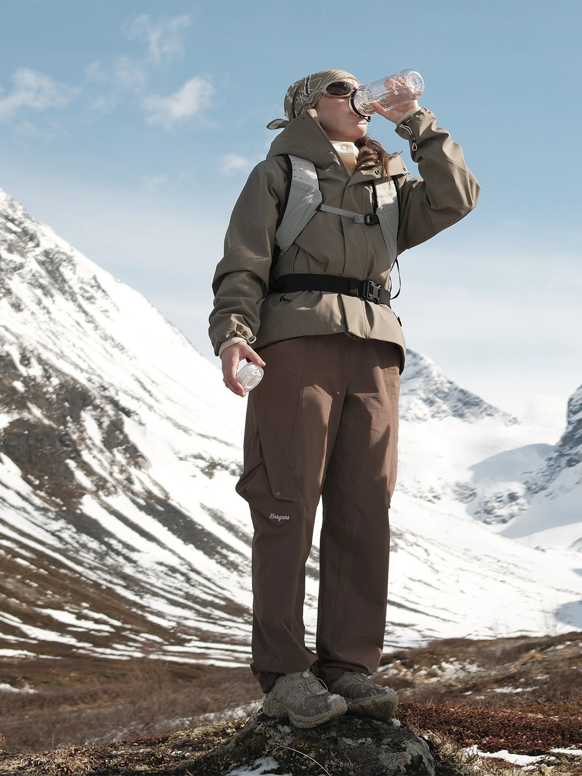 Bergans Vega Softshell Cargo Pants Women Hot Cocoa