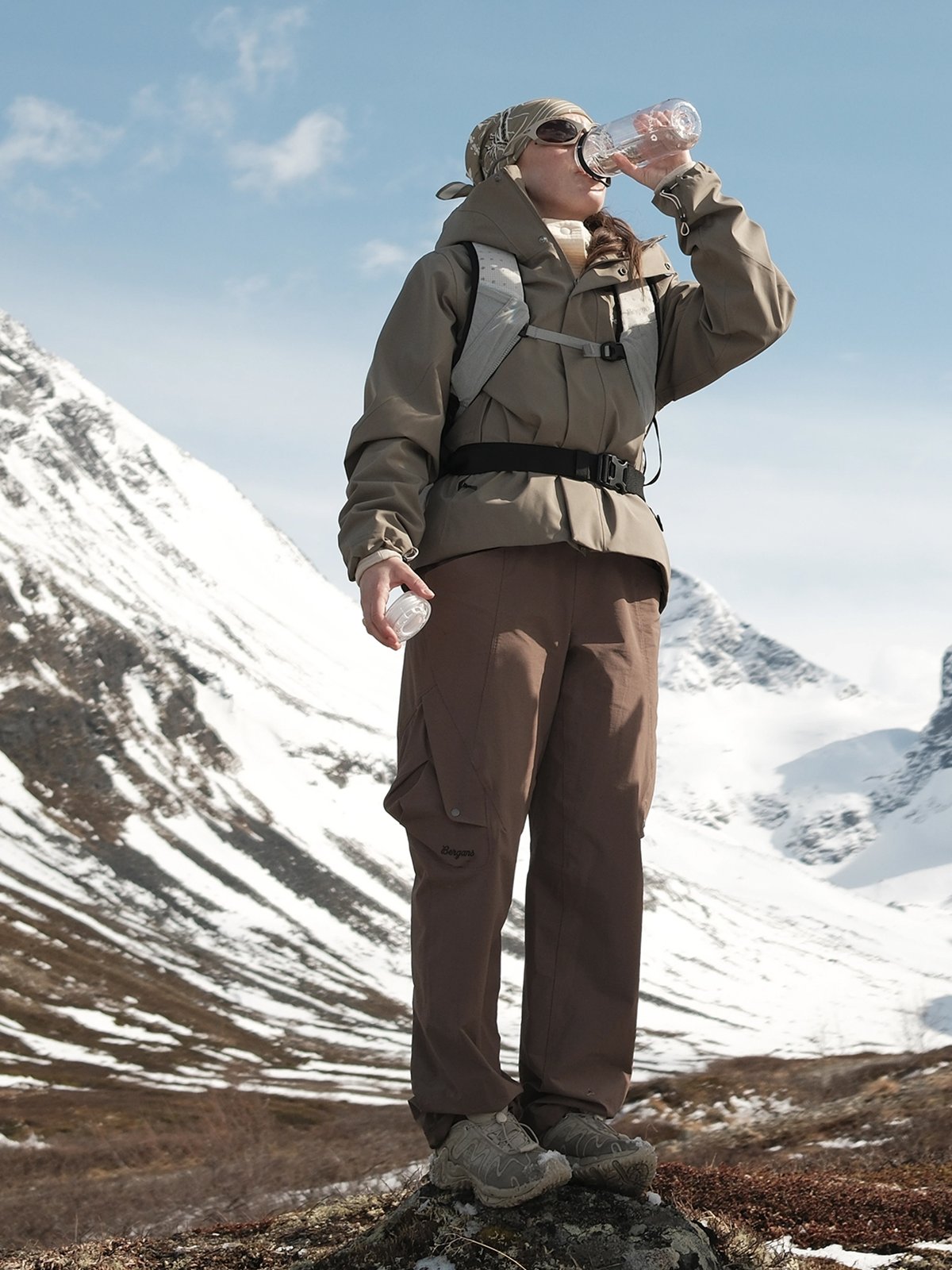 Bergans Vega Softshell Cargo Pants Women Hot Cocoa