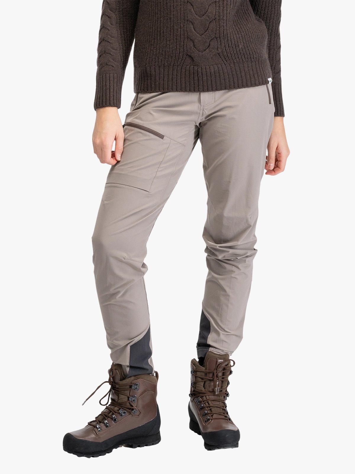 Bergans Breheimen Softshell Pants Women Rock Taupe