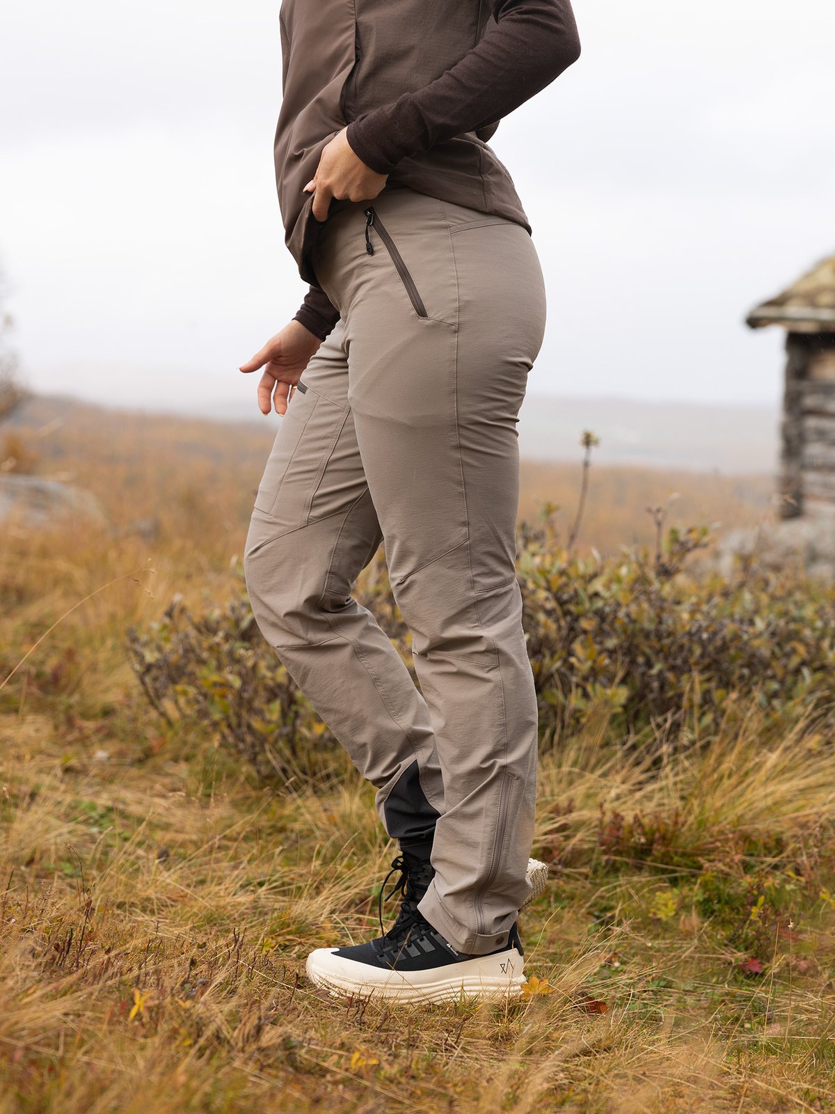 Bergans Breheimen Softshell Pants Women Rock Taupe