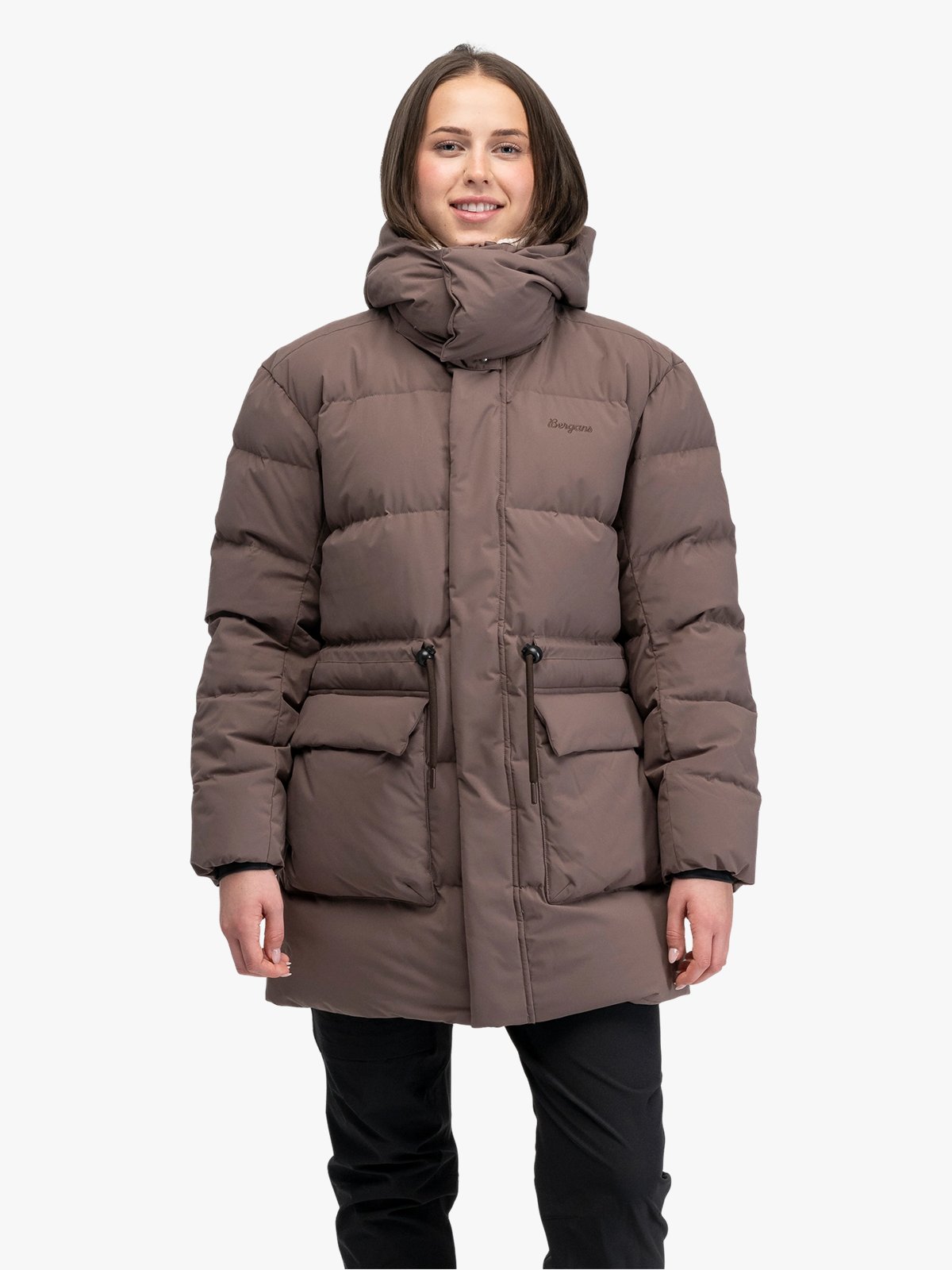 Bergans Dyna Down Hood Jacket Women Hot Cocoa
