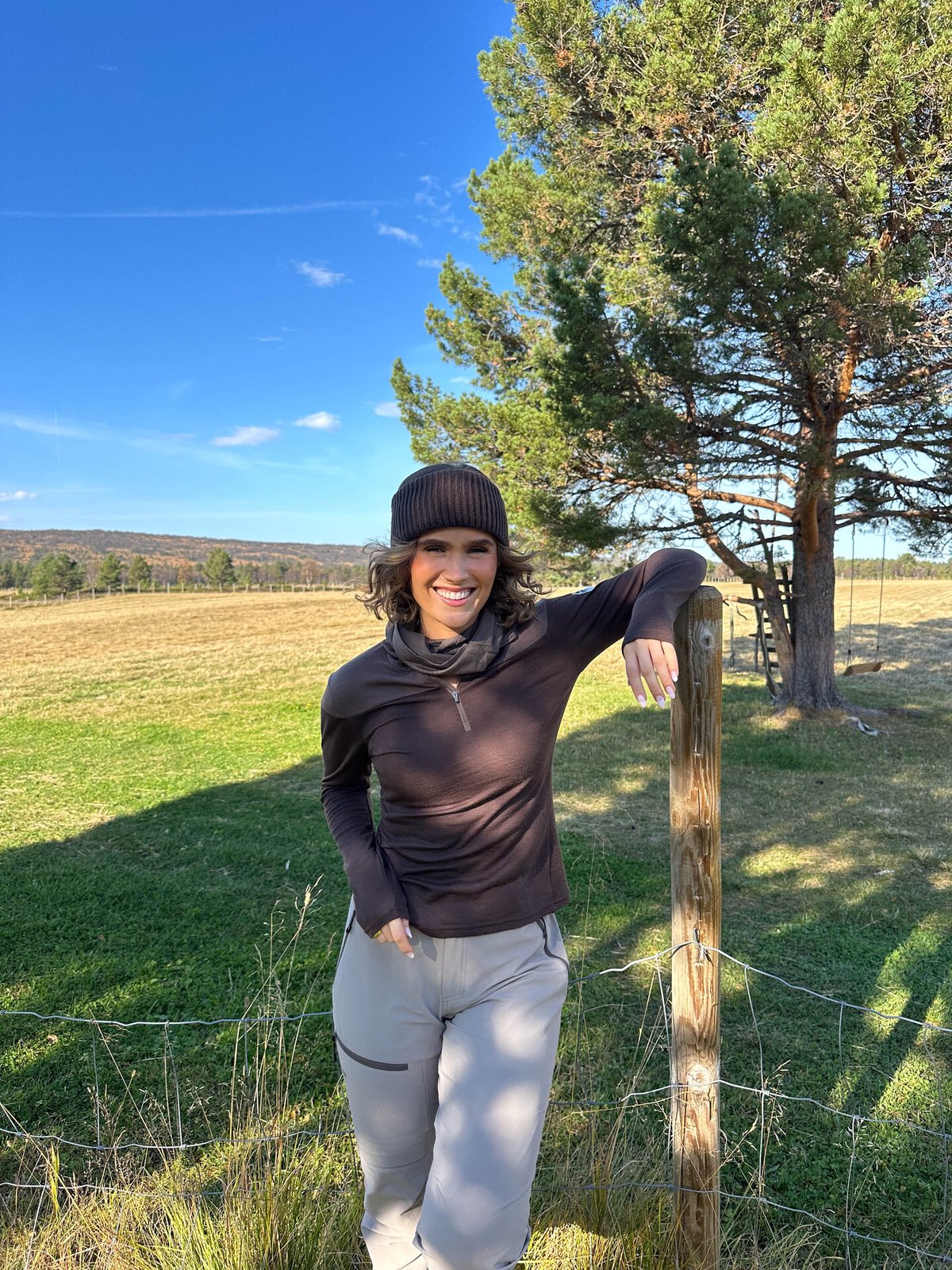 Bergans Inner:Dual Merino Half Zip Women Dark Chocolate / Hot Cocoa