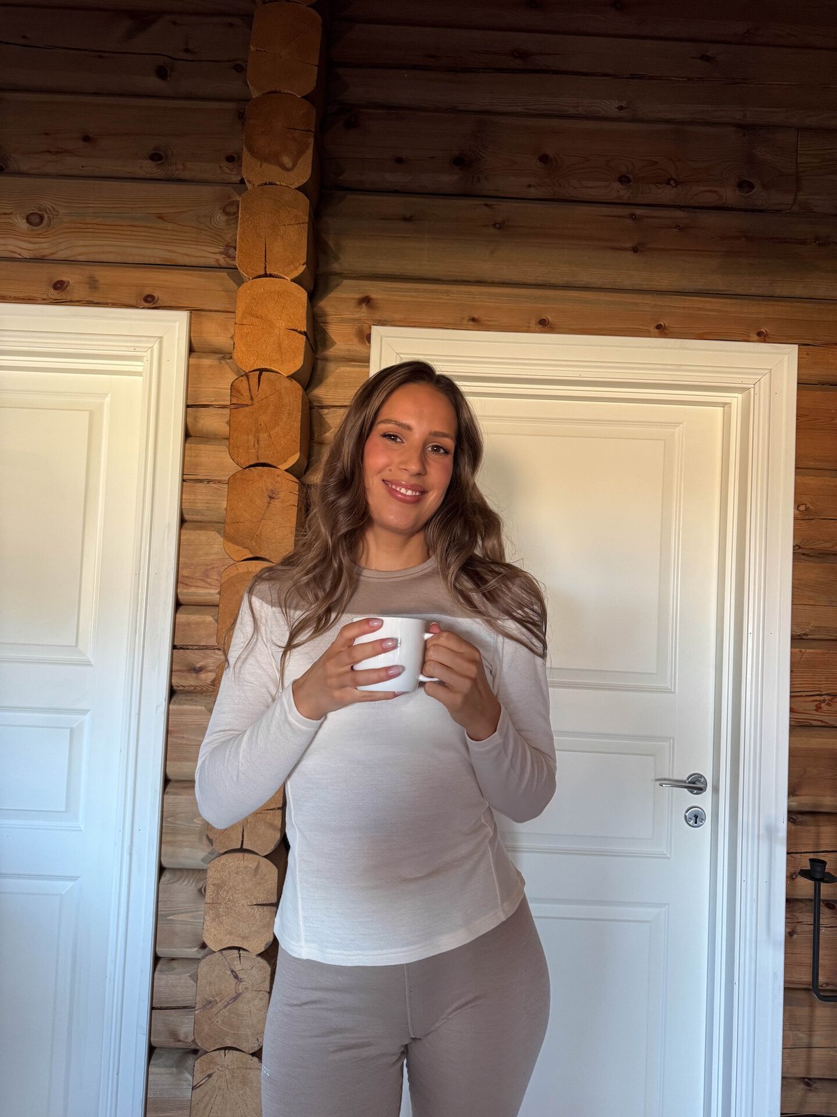Bergans Inner:Dual Merino Long Sleeve Women Creme / Beige