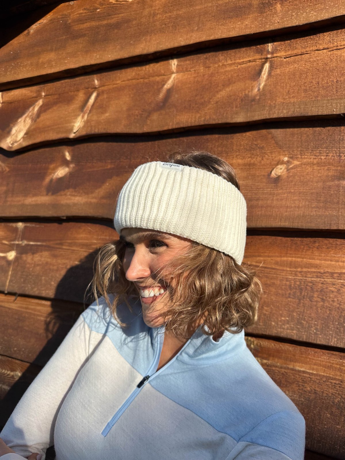 Bergans Nordmarka Merino Headband Vanilla White