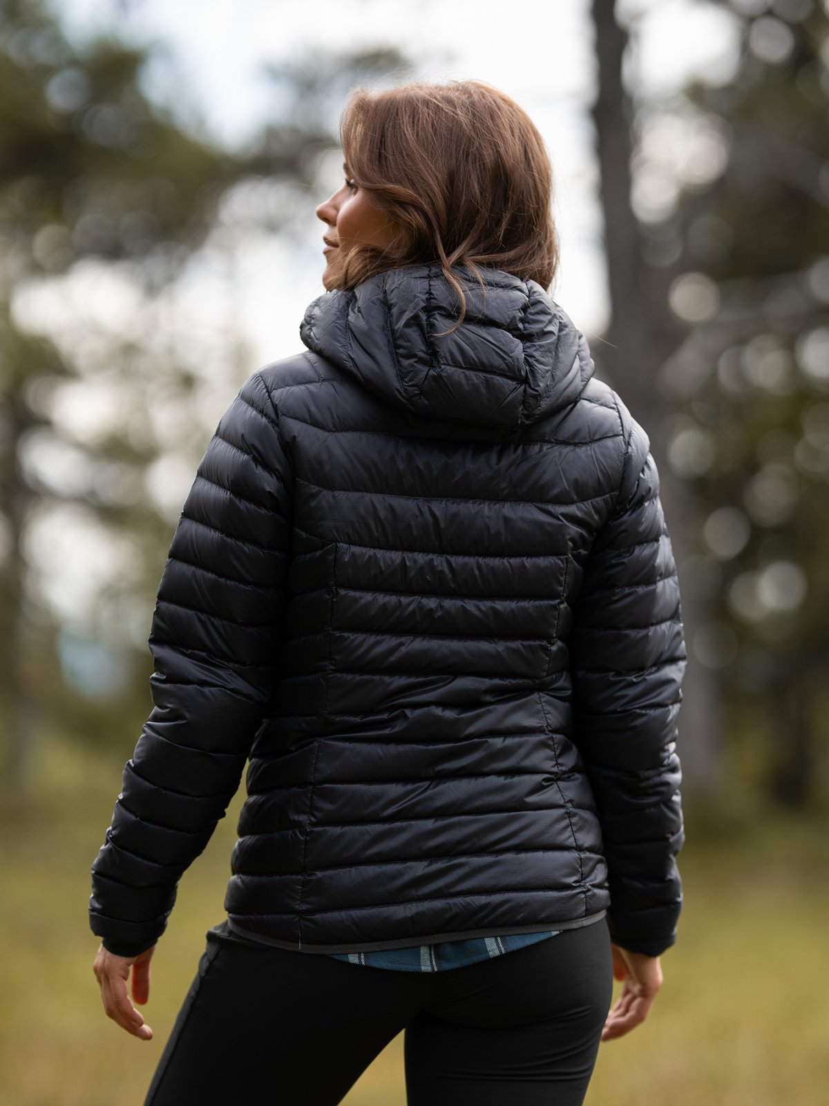 Bergans Senja Down Light Jacket w/Hood Dark Shadow Grey