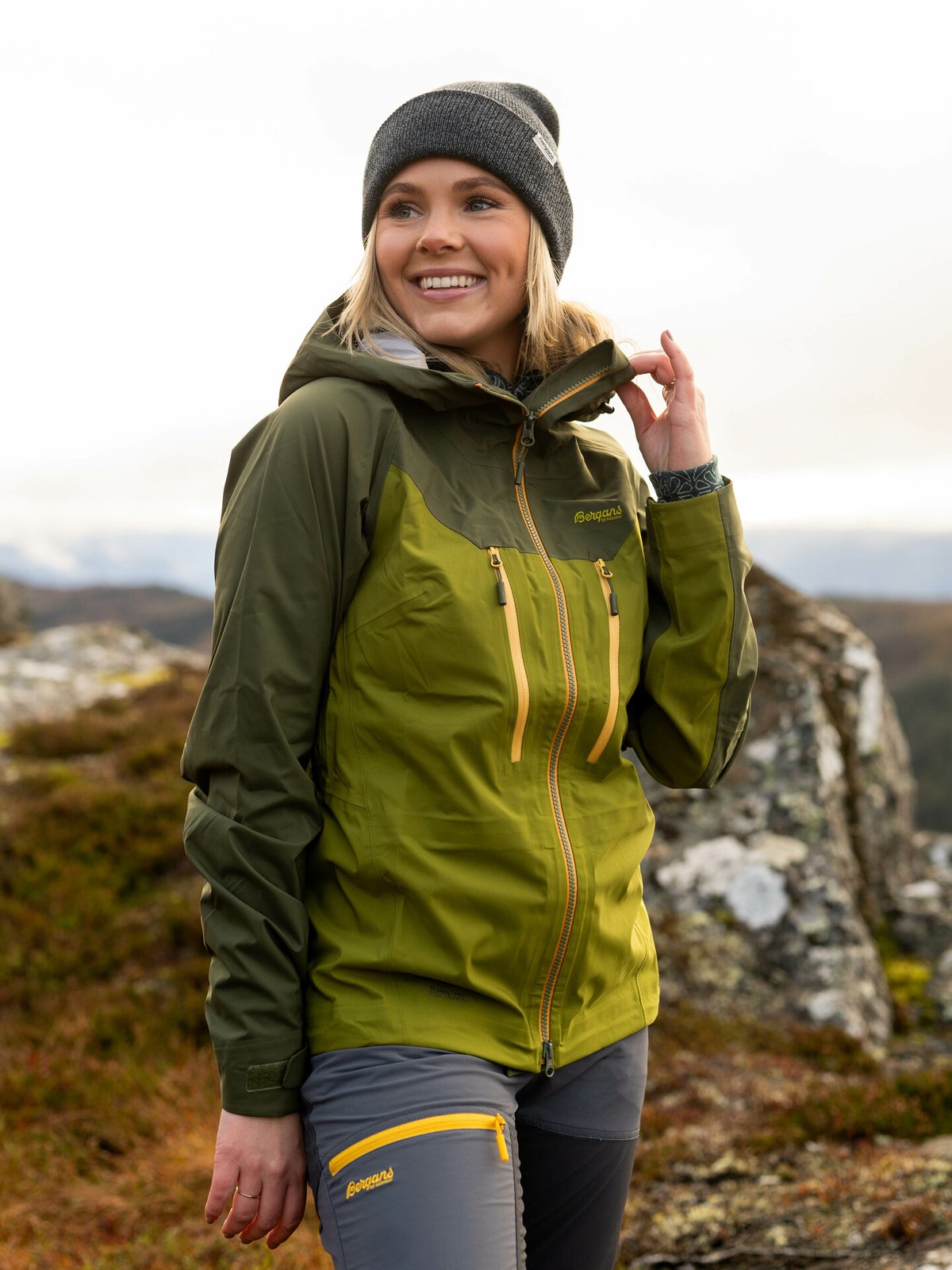 Bergans Cecilie 3L Jacket Trail Green / Dark Olive Green