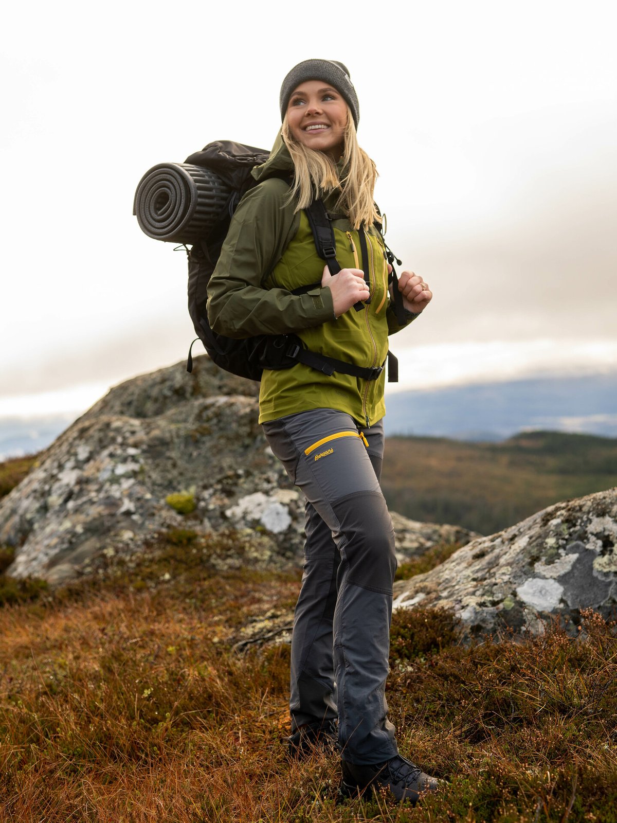 Bergans Cecilie 3L Jacket Trail Green / Dark Olive Green