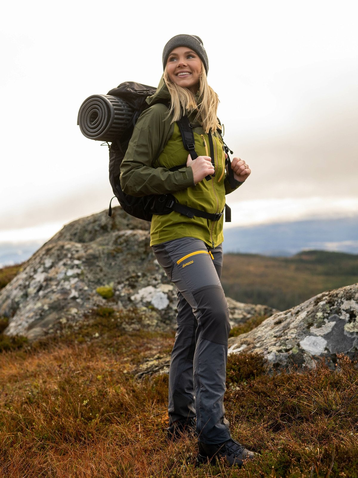 Bergans Cecilie 3L Jacket Trail Green / Dark Olive Green