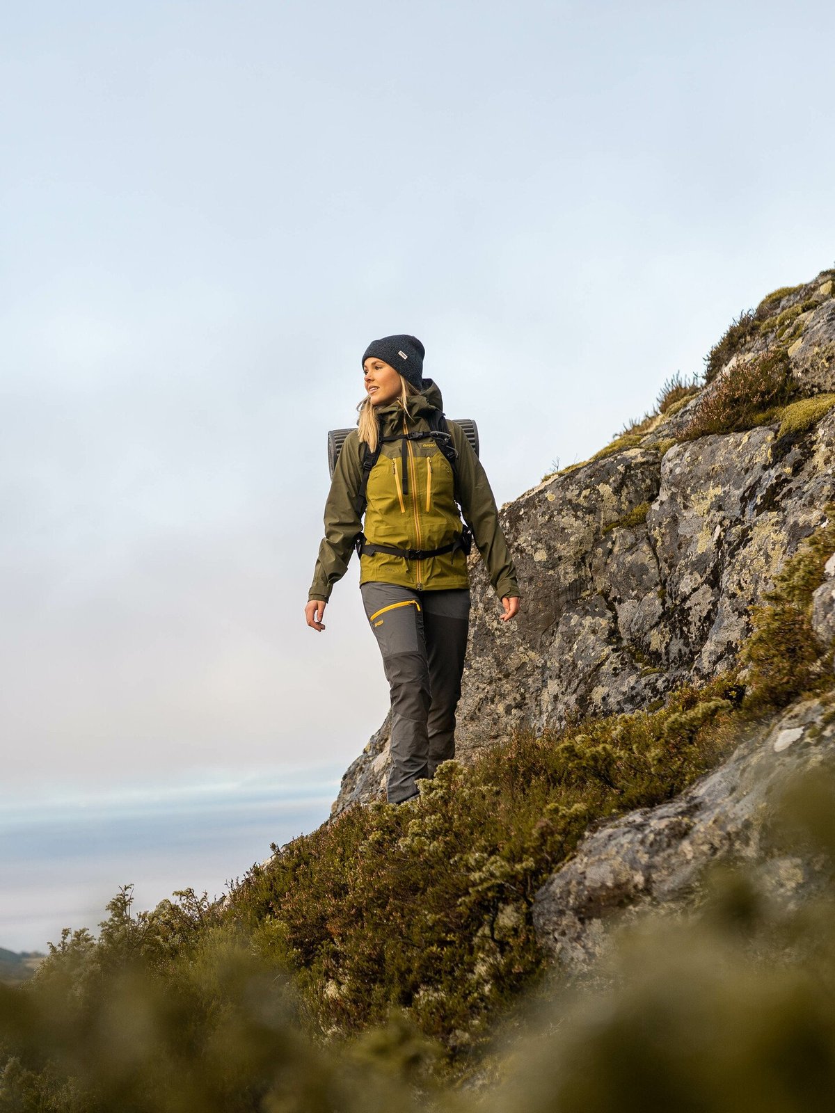 Bergans Cecilie 3L Jacket Trail Green / Dark Olive Green