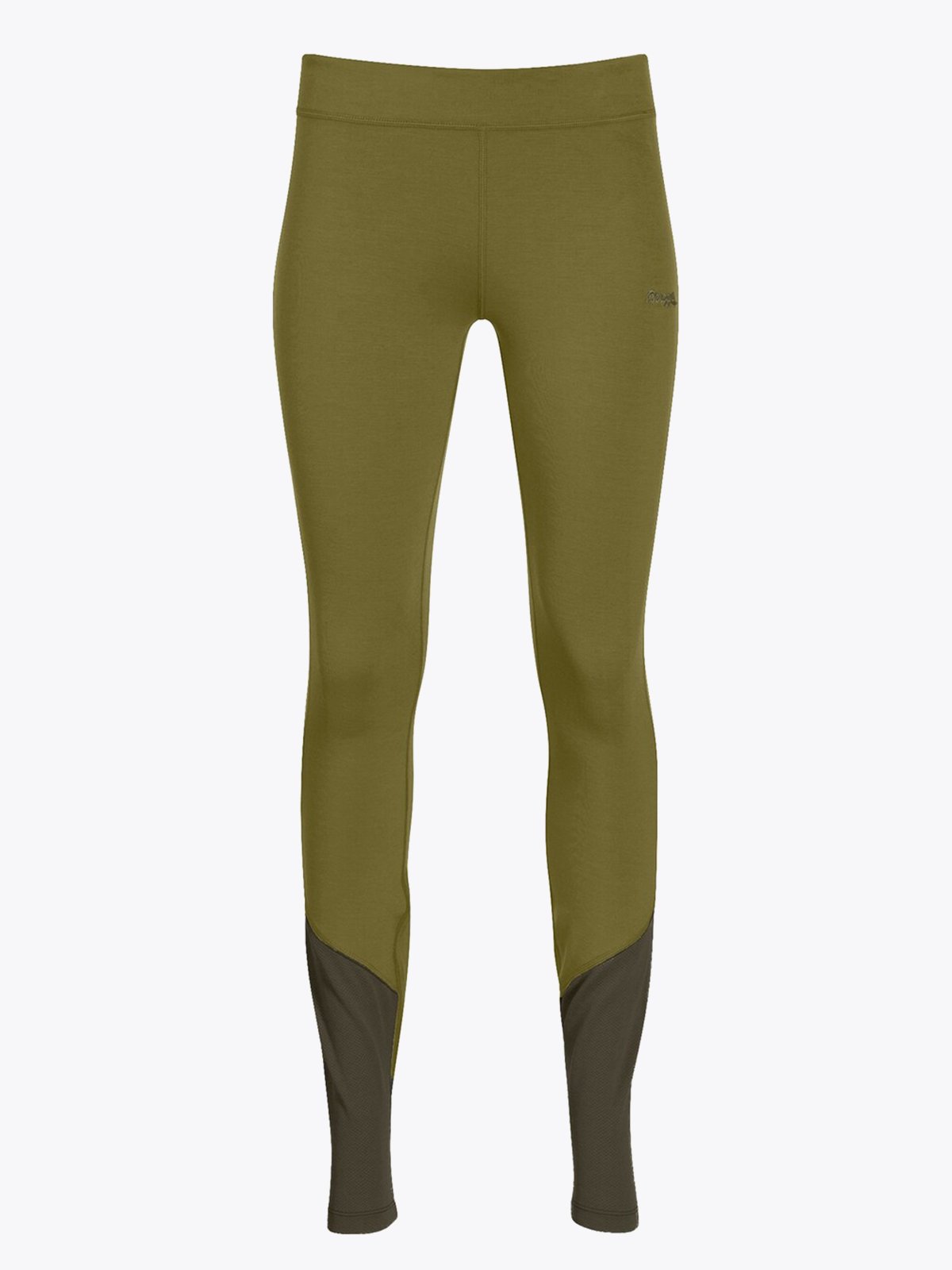 Bergans Cecilie Wool Tights Trail Green / Dark Olive Green