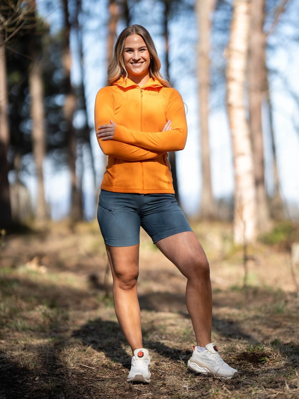 Bergans Cecilie Wool Hood Jacket Lush Yellow / Cloudberry Yellow