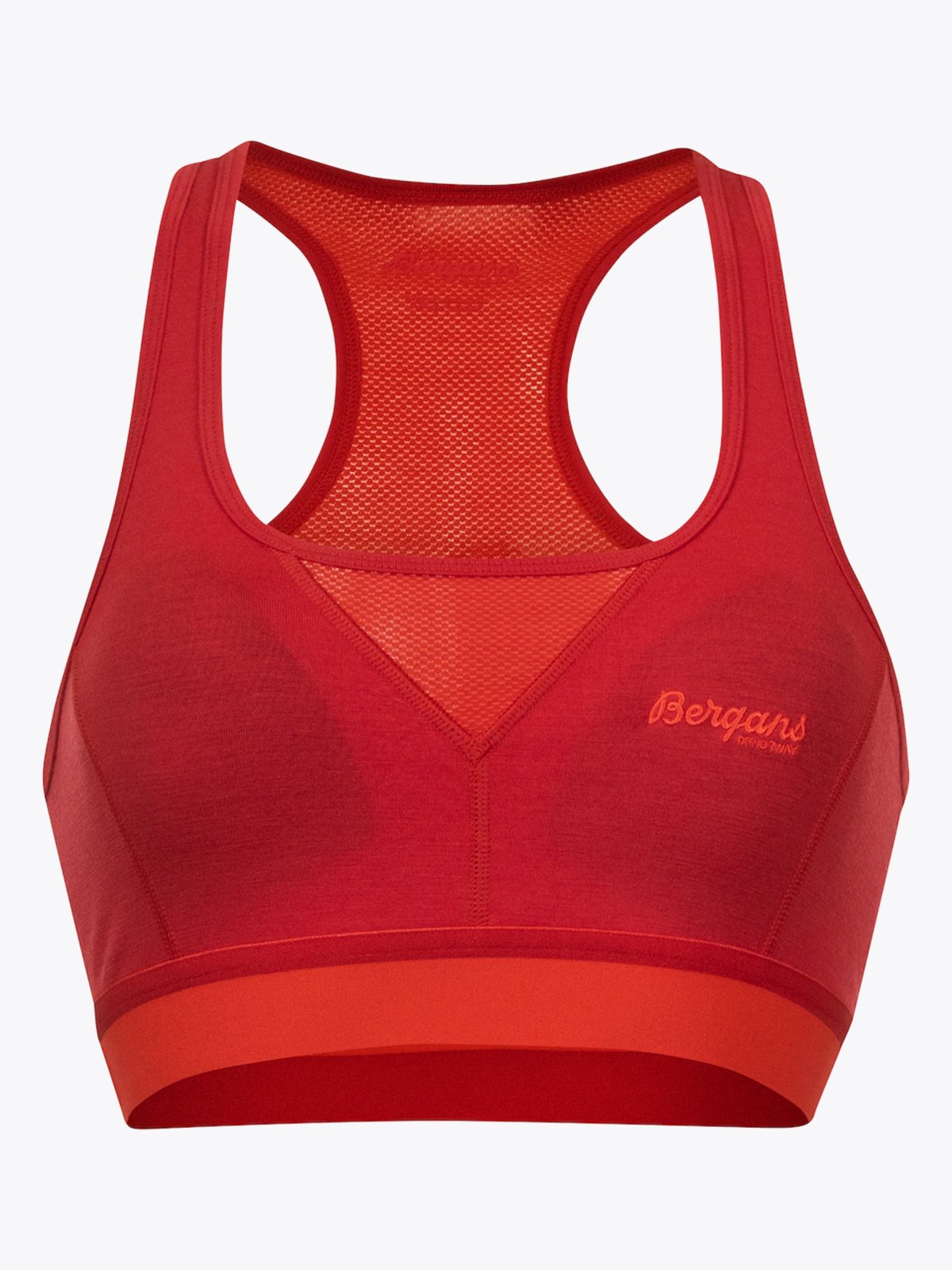 Bergans Cecilie Wool Top Red Leaf/Energy Red