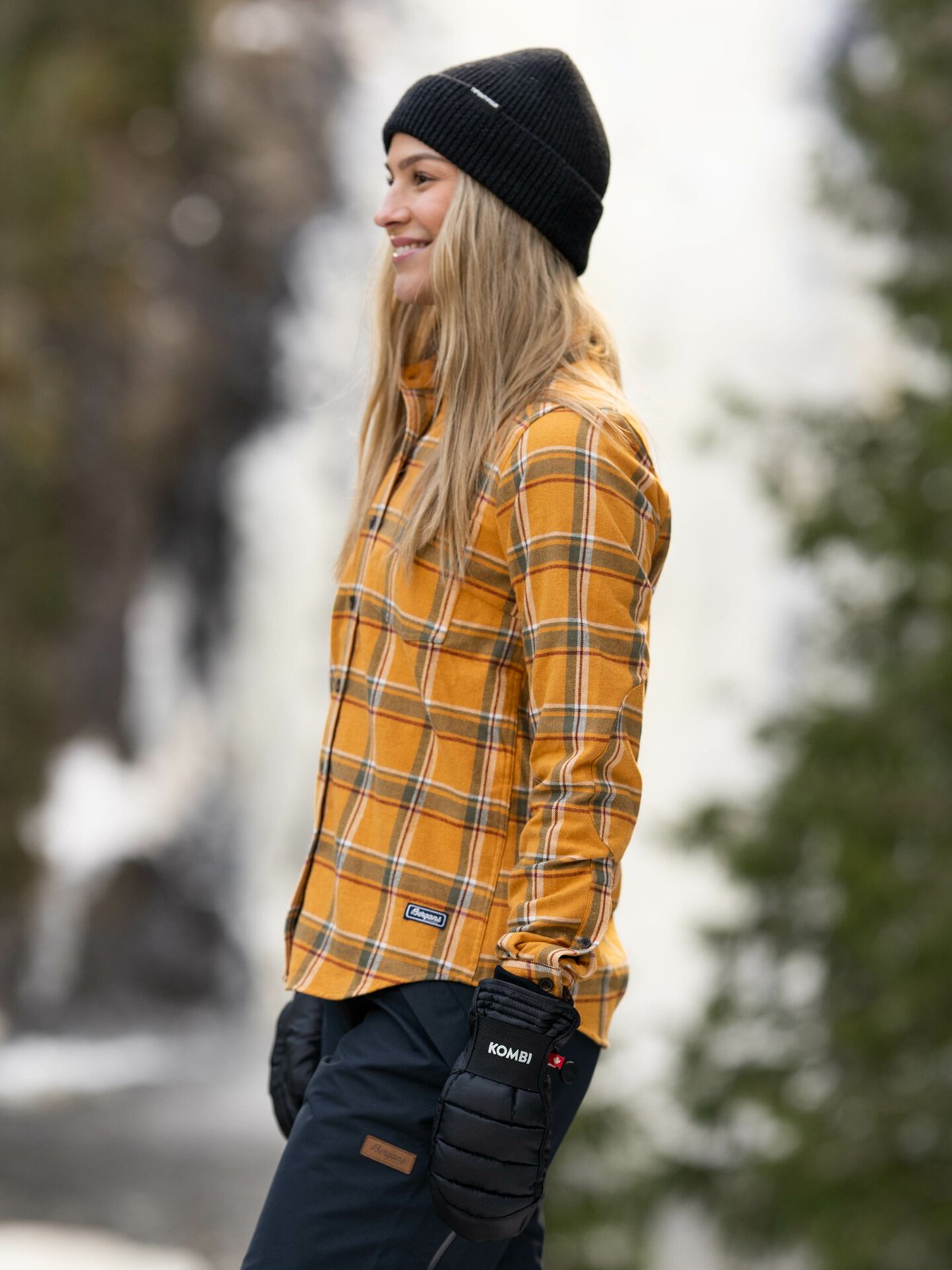 Bergans Tovdal Shirt Golden Field / Green Mud Check